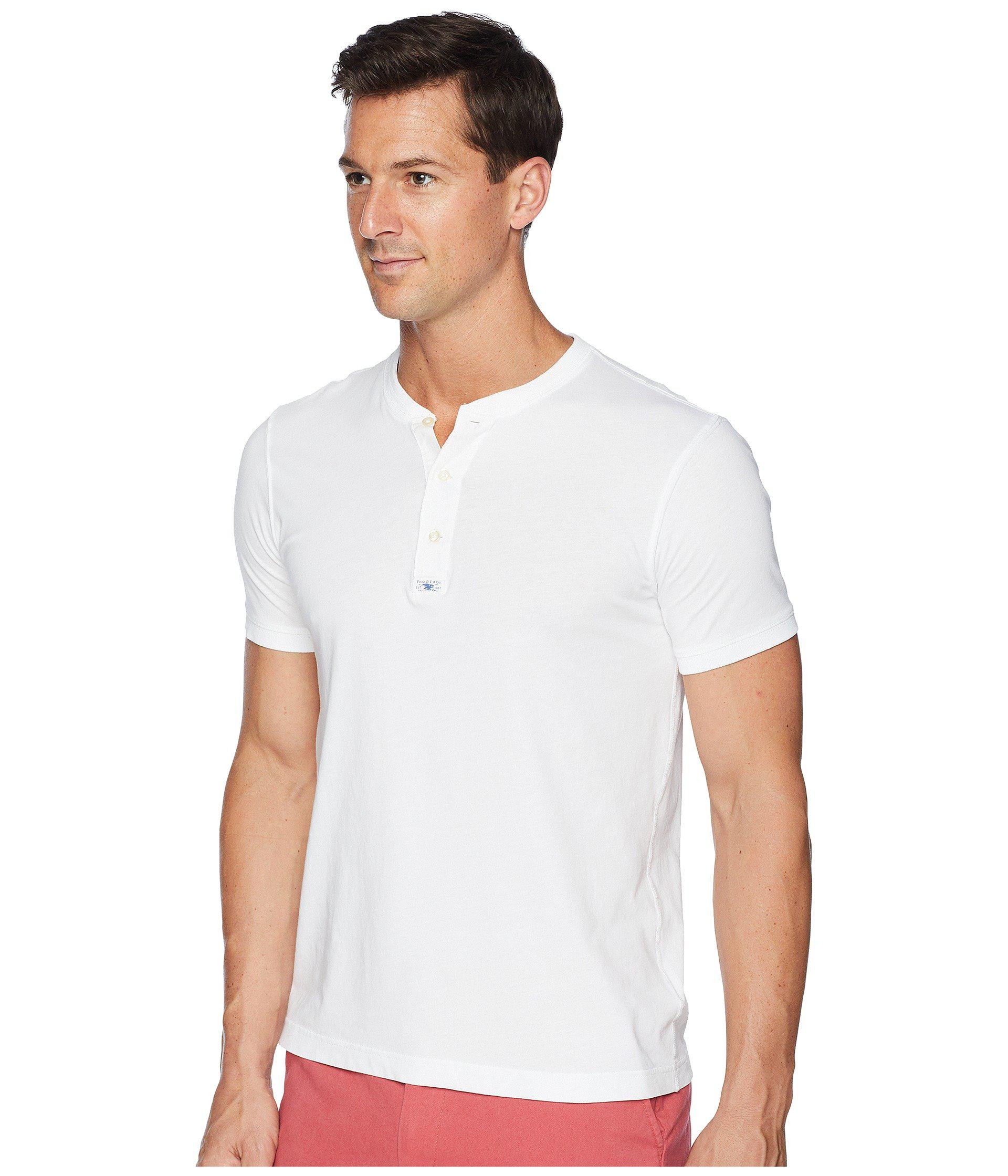 Polo Ralph Lauren Short Sleeve Henley (white) Men's Clothing for Men | Lyst