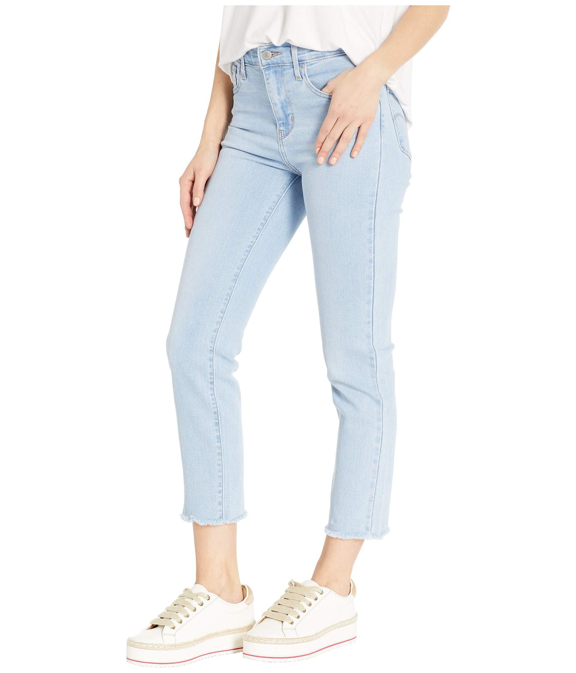 levi's 724 high rise straight crop jeans