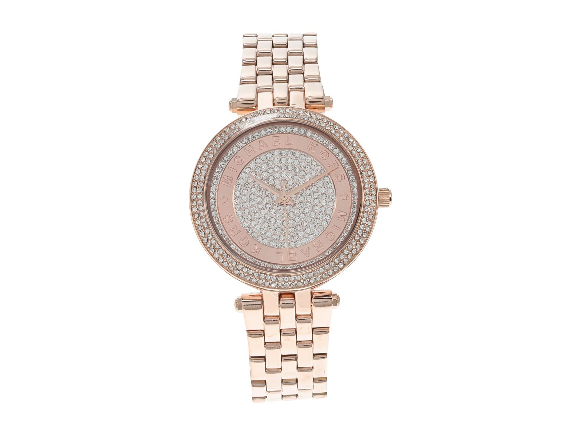 Michael Kors Mk4592 Darci Three Hand Stainless Steel Watch in Black