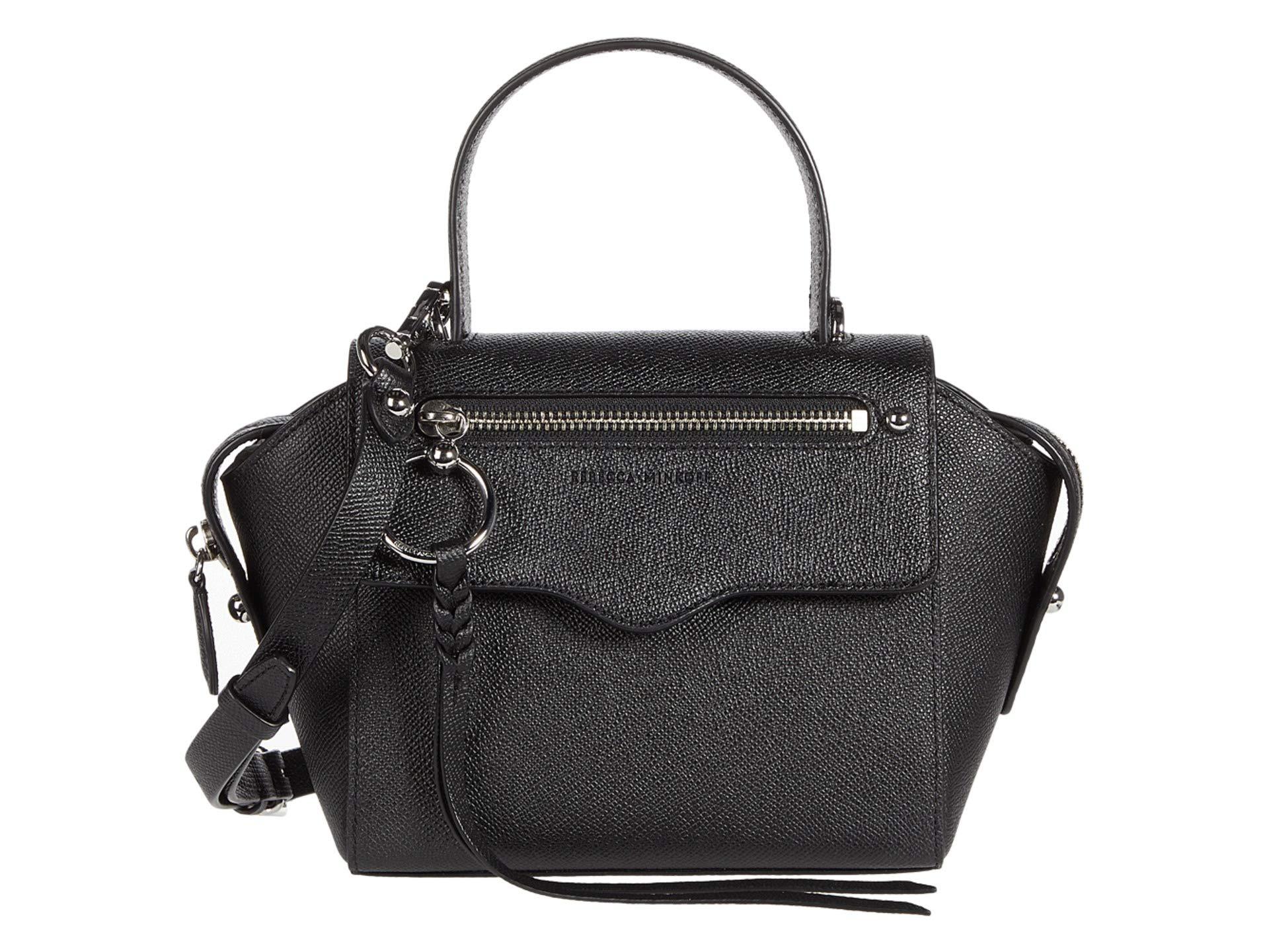 Rebecca Minkoff Leather Gabby Small Satchel in Black - Lyst