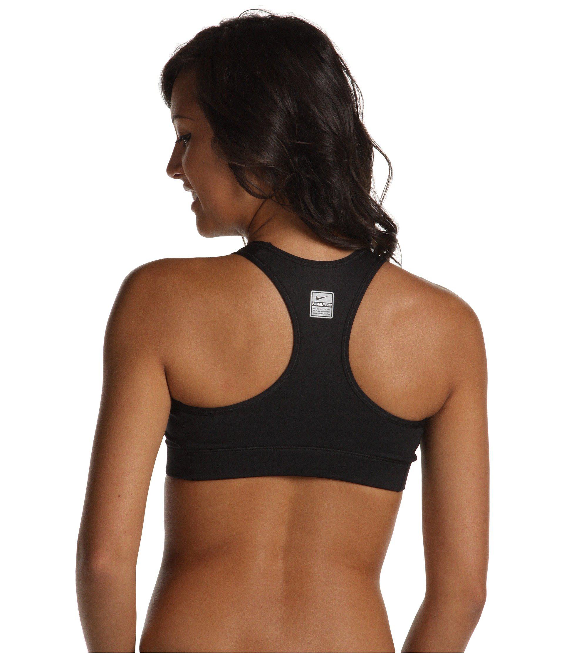 Nike Pro Victory Compression Sports Bra (black/black/(white)) Women's