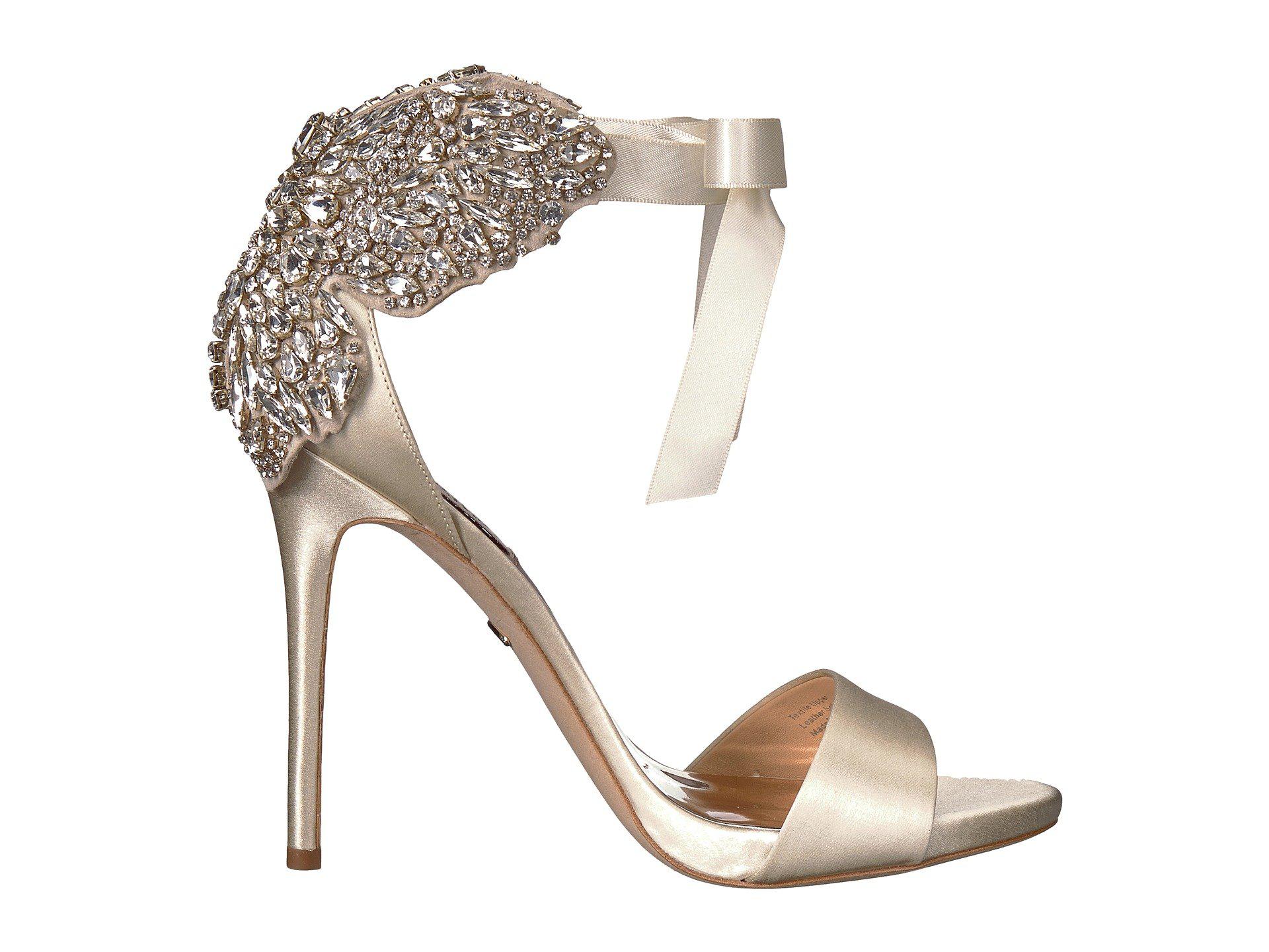 badgley mischka hilda crystal embellished sandal