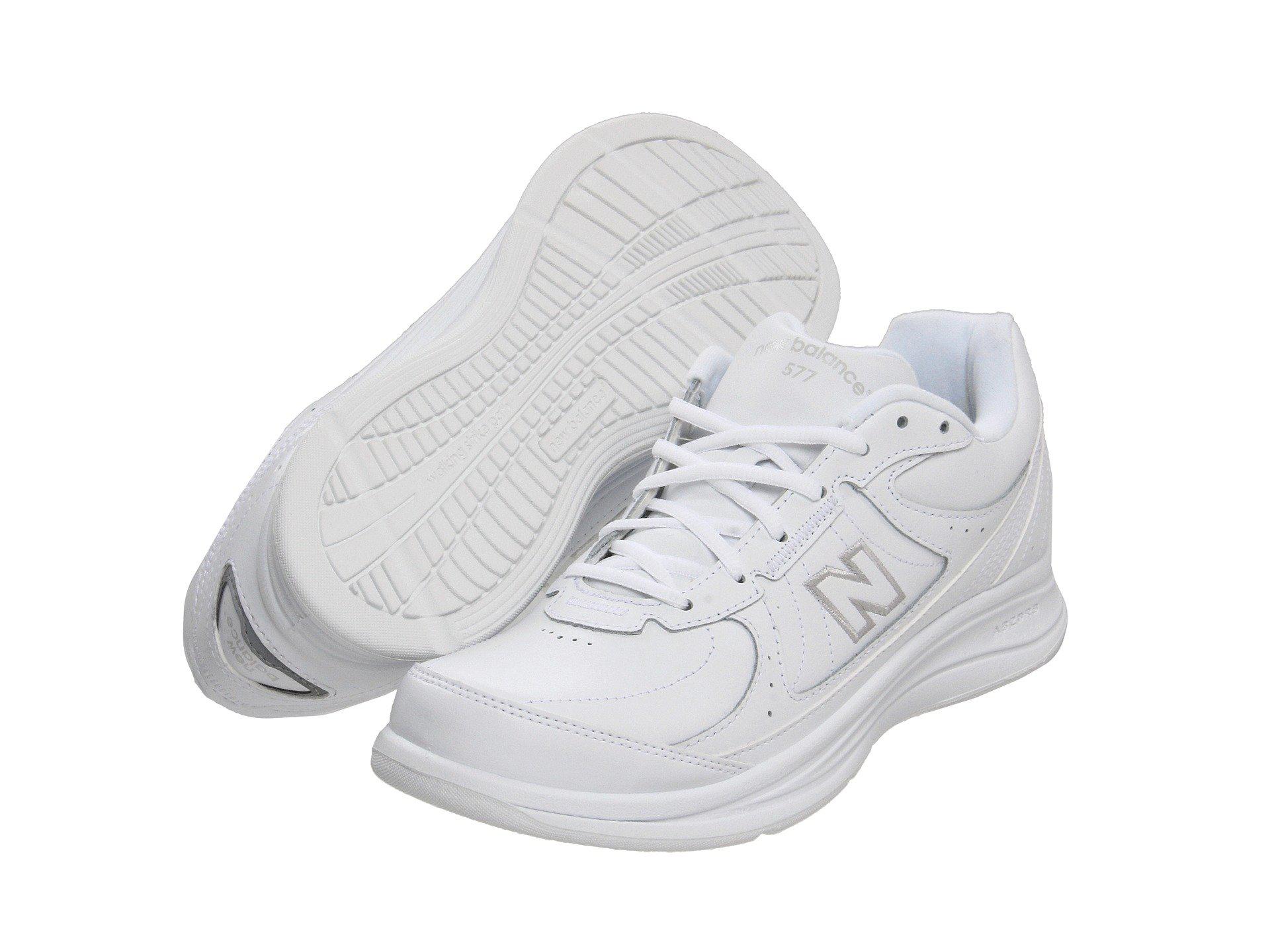 New Balance Leather Mw577 in White for Men Lyst