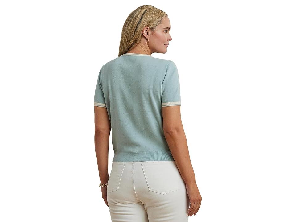 ラルフ・ローレン Lauren Ralph Lauren Plus Size Two-tone Short-sleeve Sweater レディース Ralph Lauren Plus Size Two-Tone Short-Sleeve Sweater Sweater