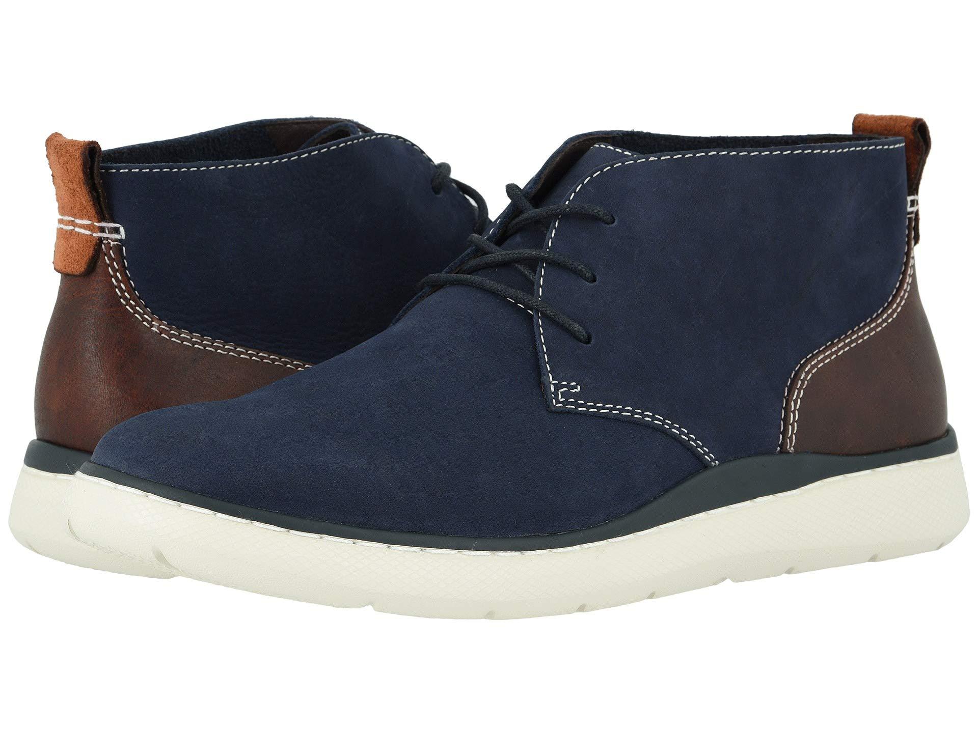 Johnston & Murphy Leather Farley Chukka in Navy (Blue) for Men - Save 1 ...