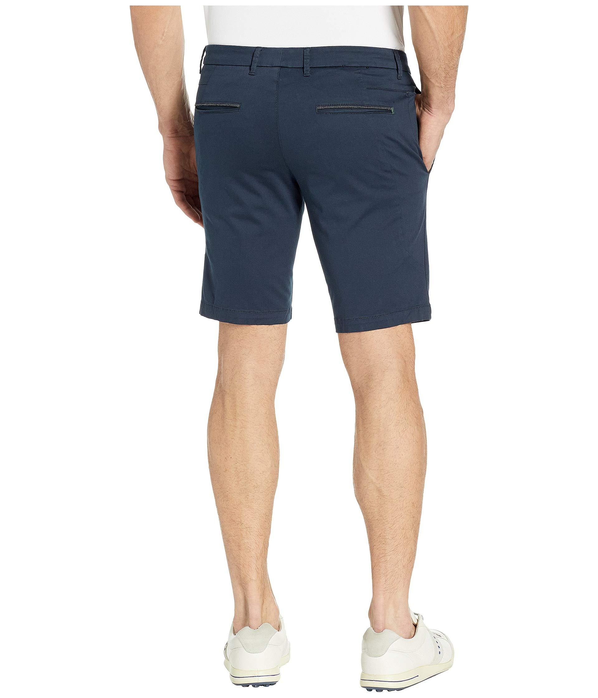 BOSS Satin Slim Fit Golf Shorts in Navy (Blue) for Men - Lyst