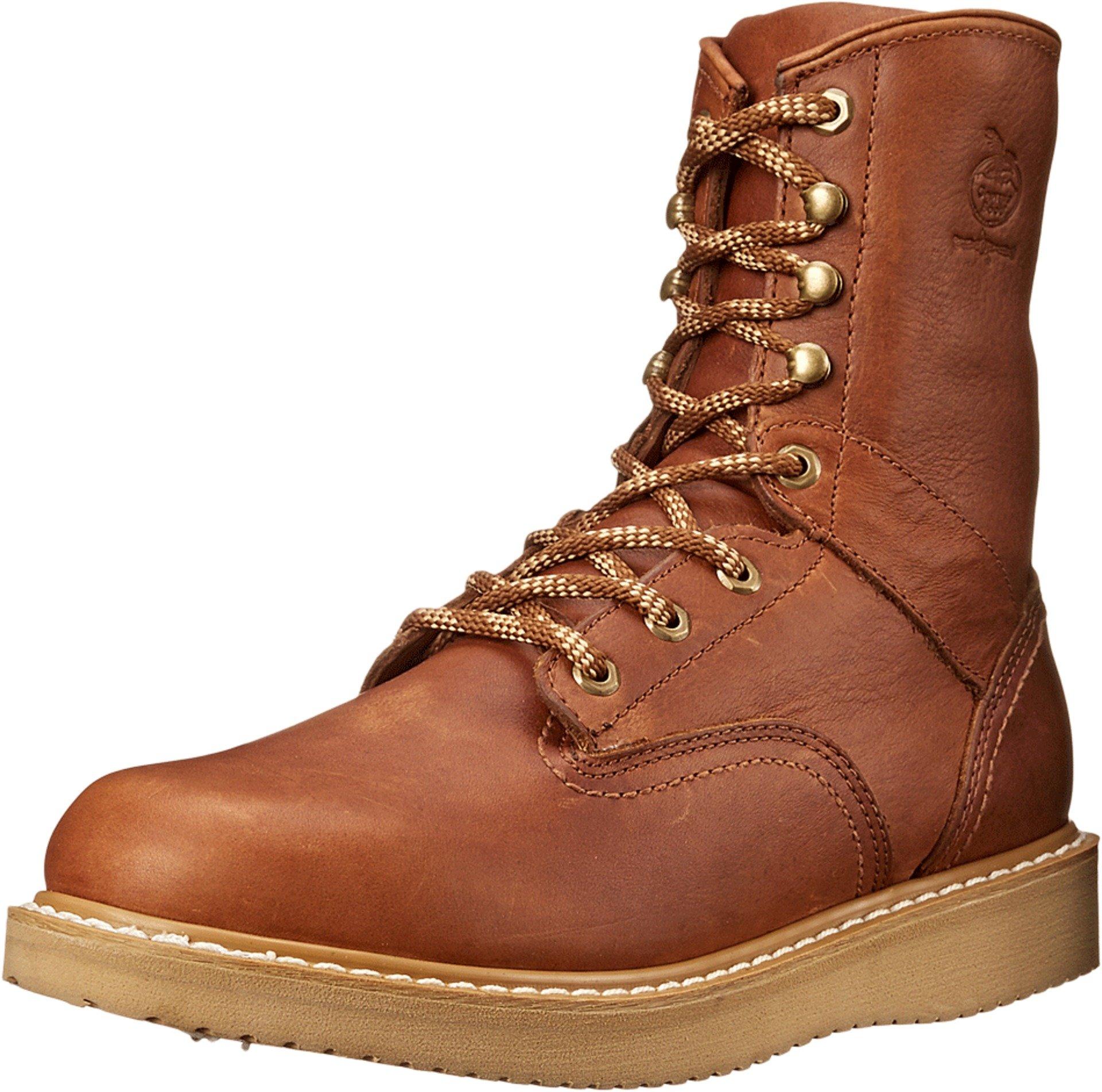 brown wedge lace up boots