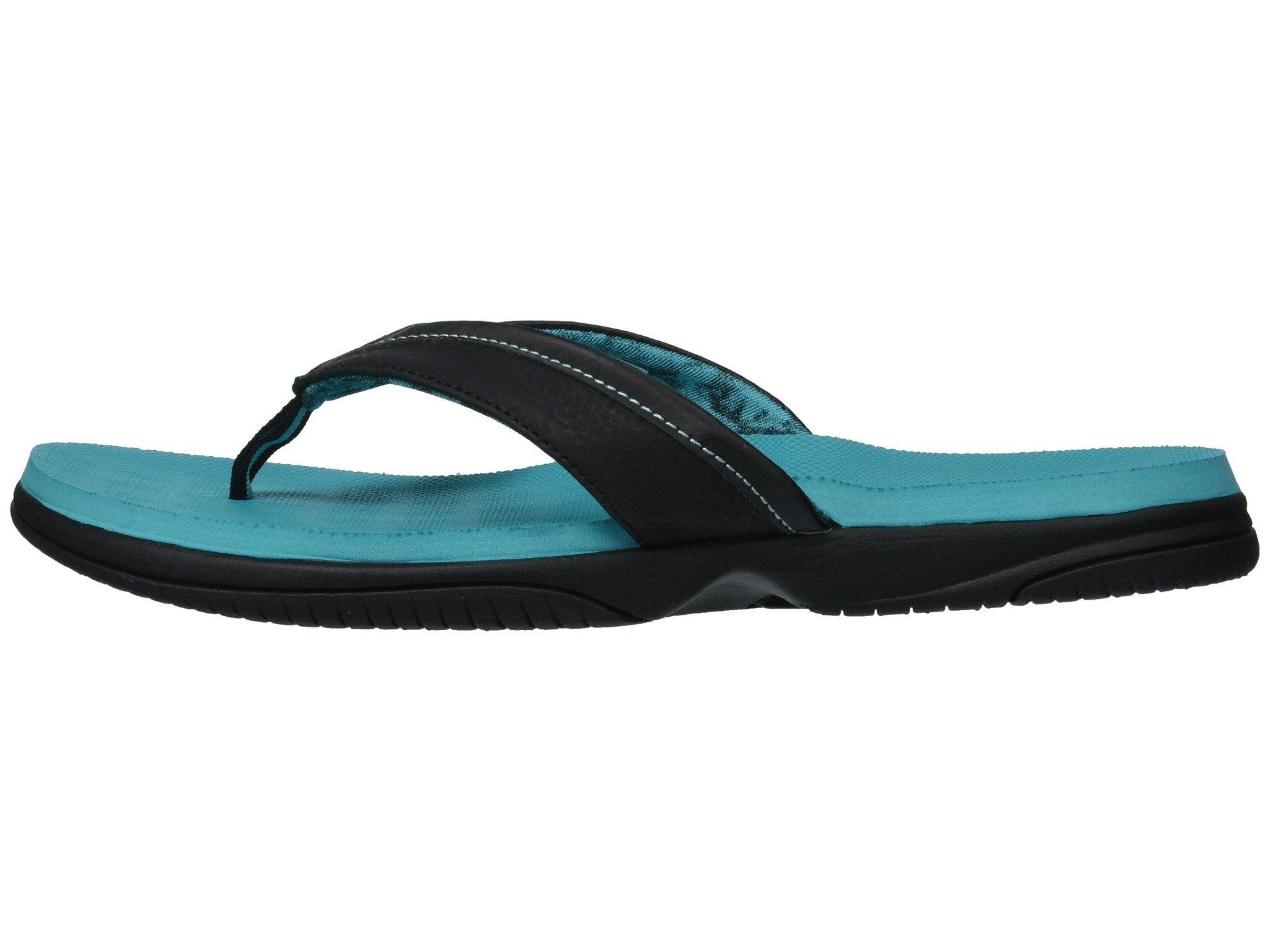 New Balance Synthetic Jojo Thong Sandal in Black/Teal (Black) | Lyst