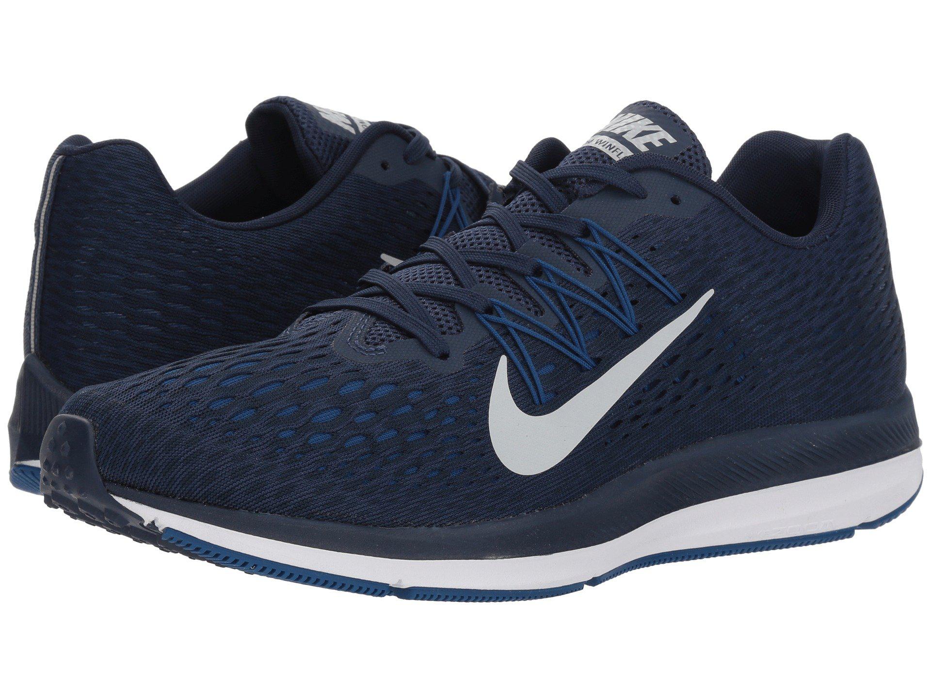 Nike Air Zoom Winflo 5 (midnight Navy/pure Platinum) Running Shoes in Blue  for Men | Lyst