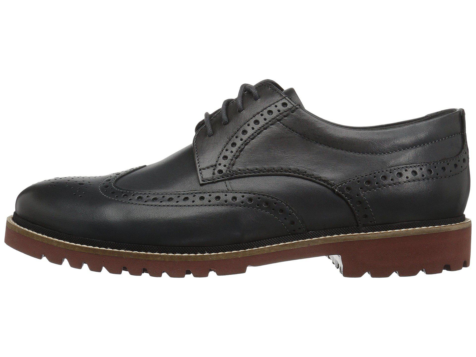 rockport marshall wingtip black
