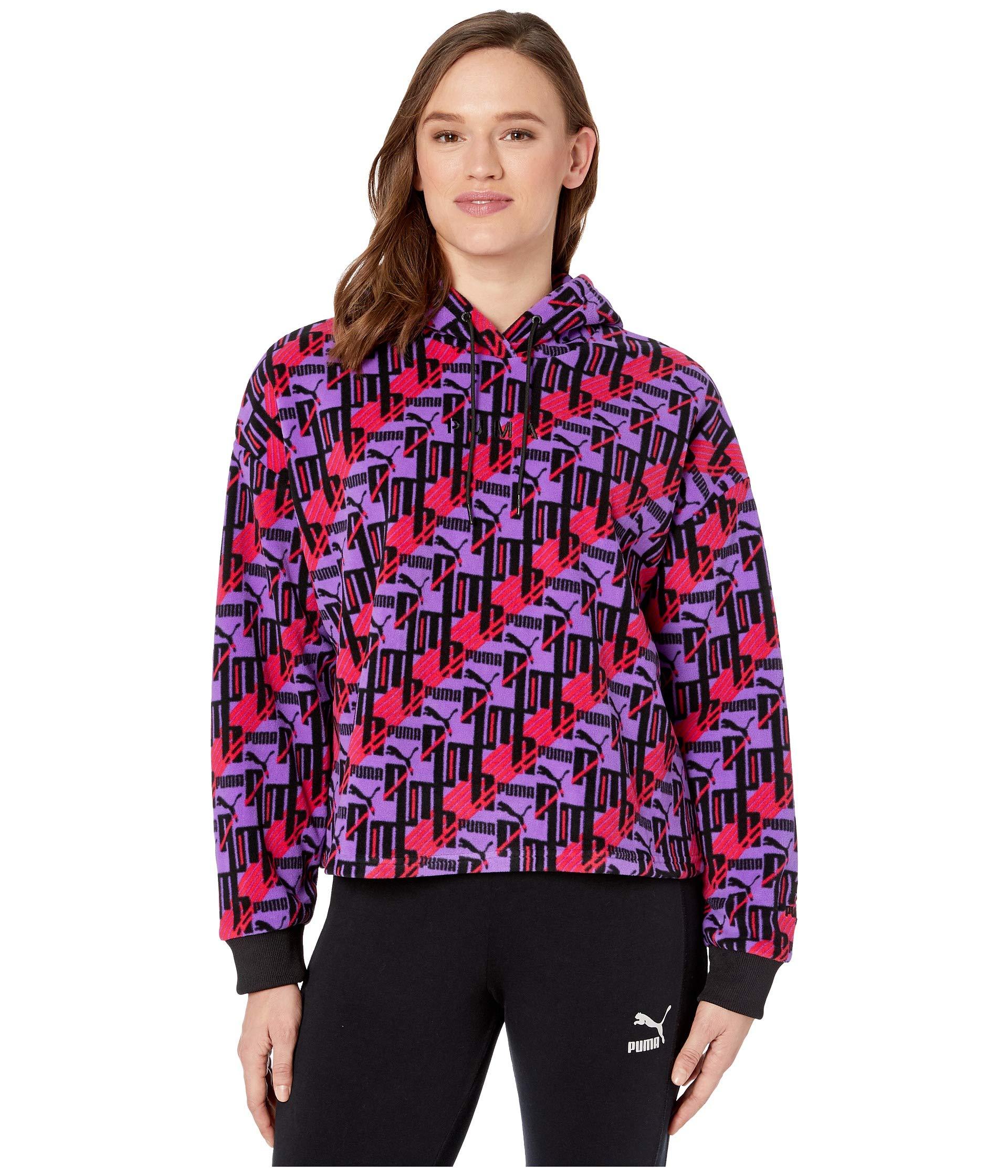 puma sherpa hoodie womens