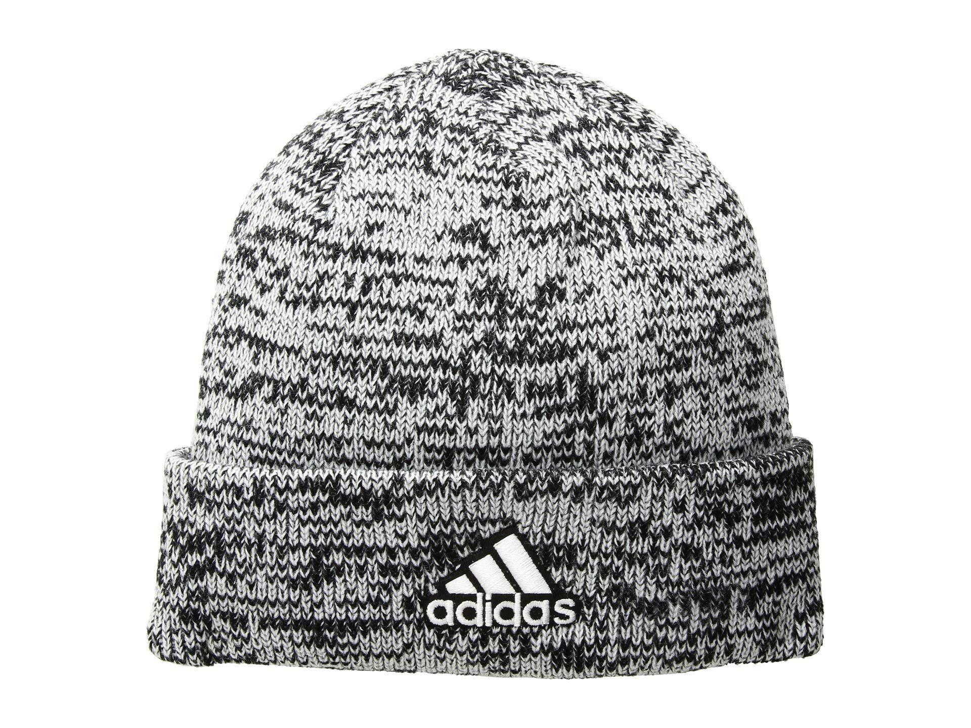 adidas black and gold beanie