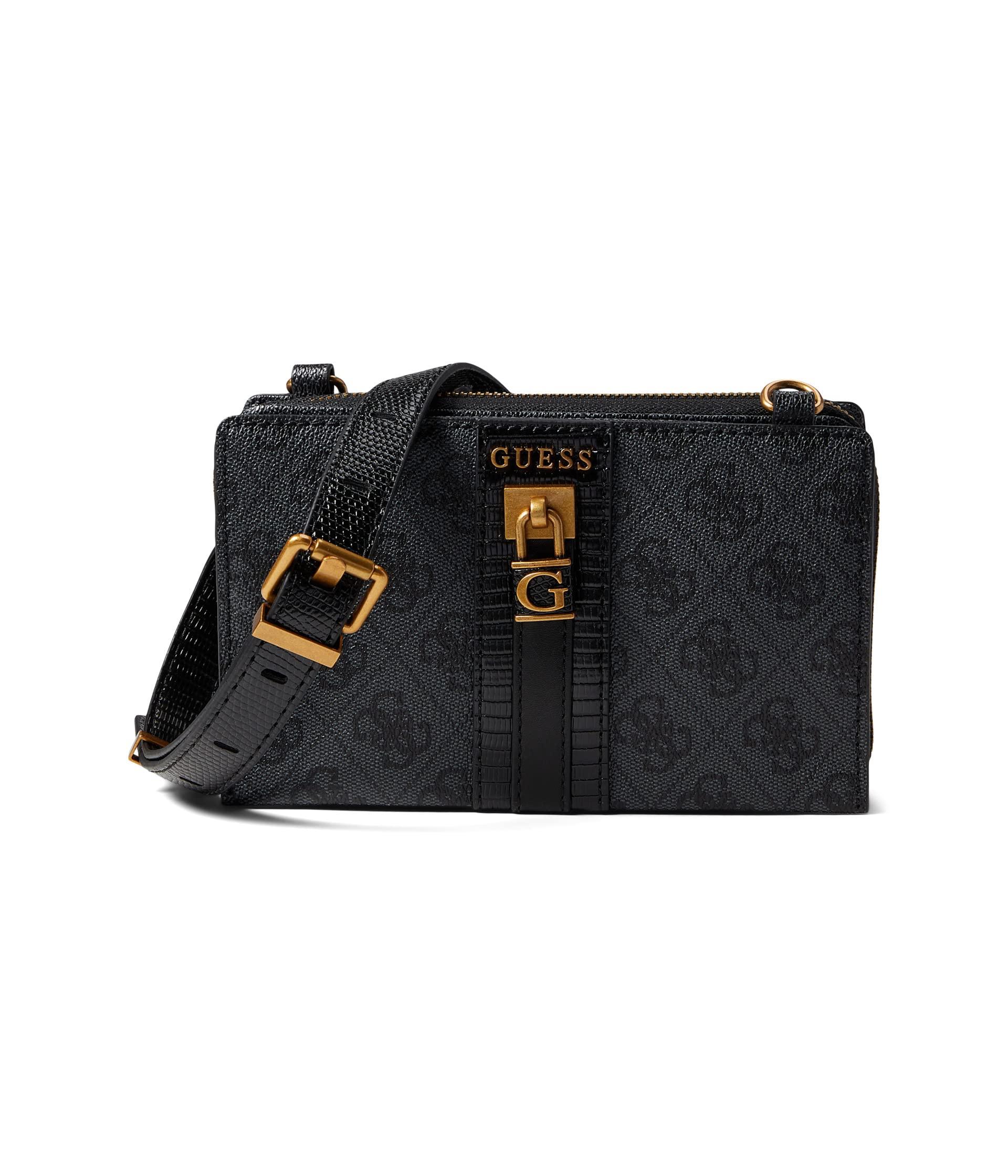 Guess Ginevra Logo Mini Girlfriend Crossbody in Black Lyst