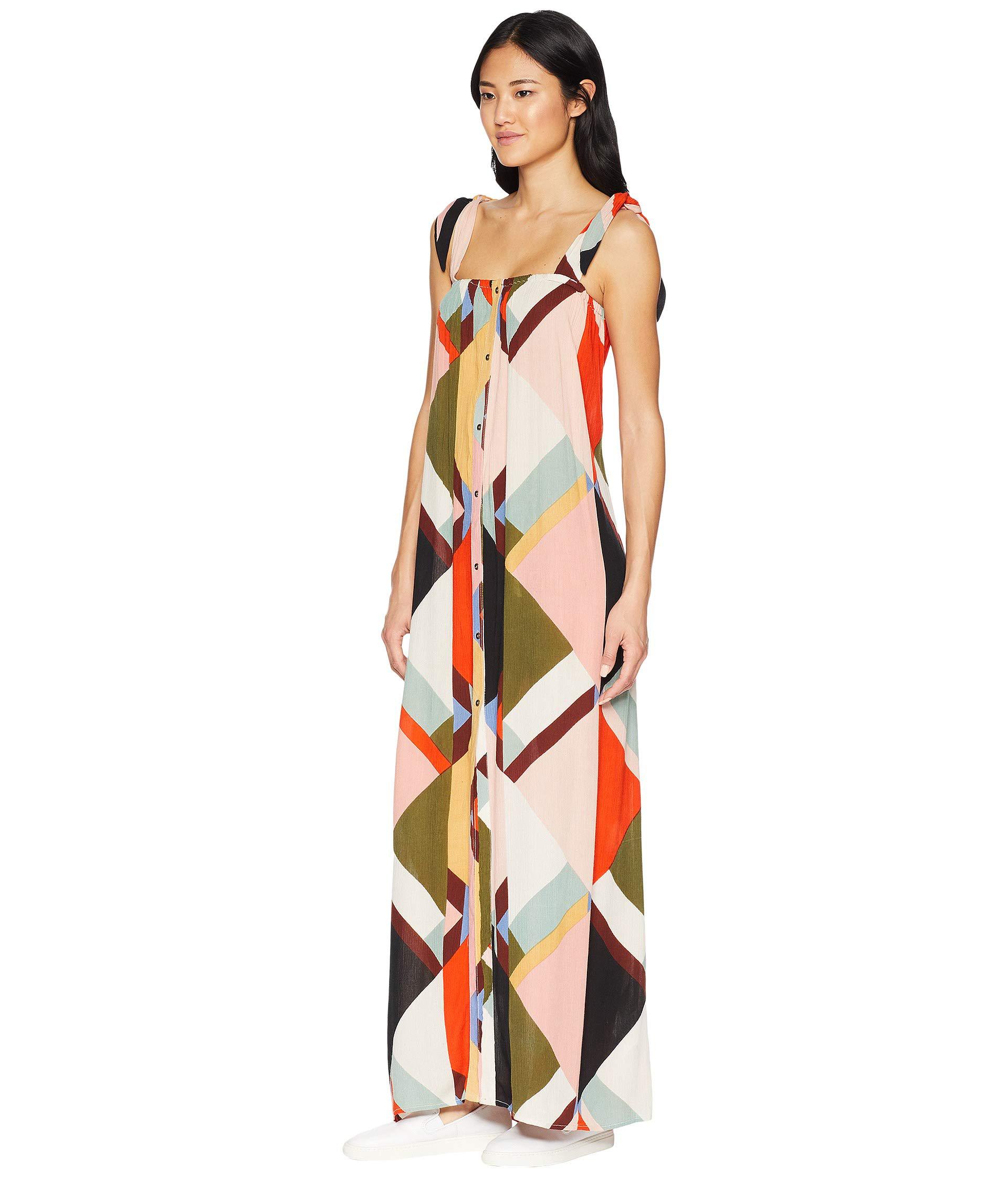 rainbow gate printed maxi dress