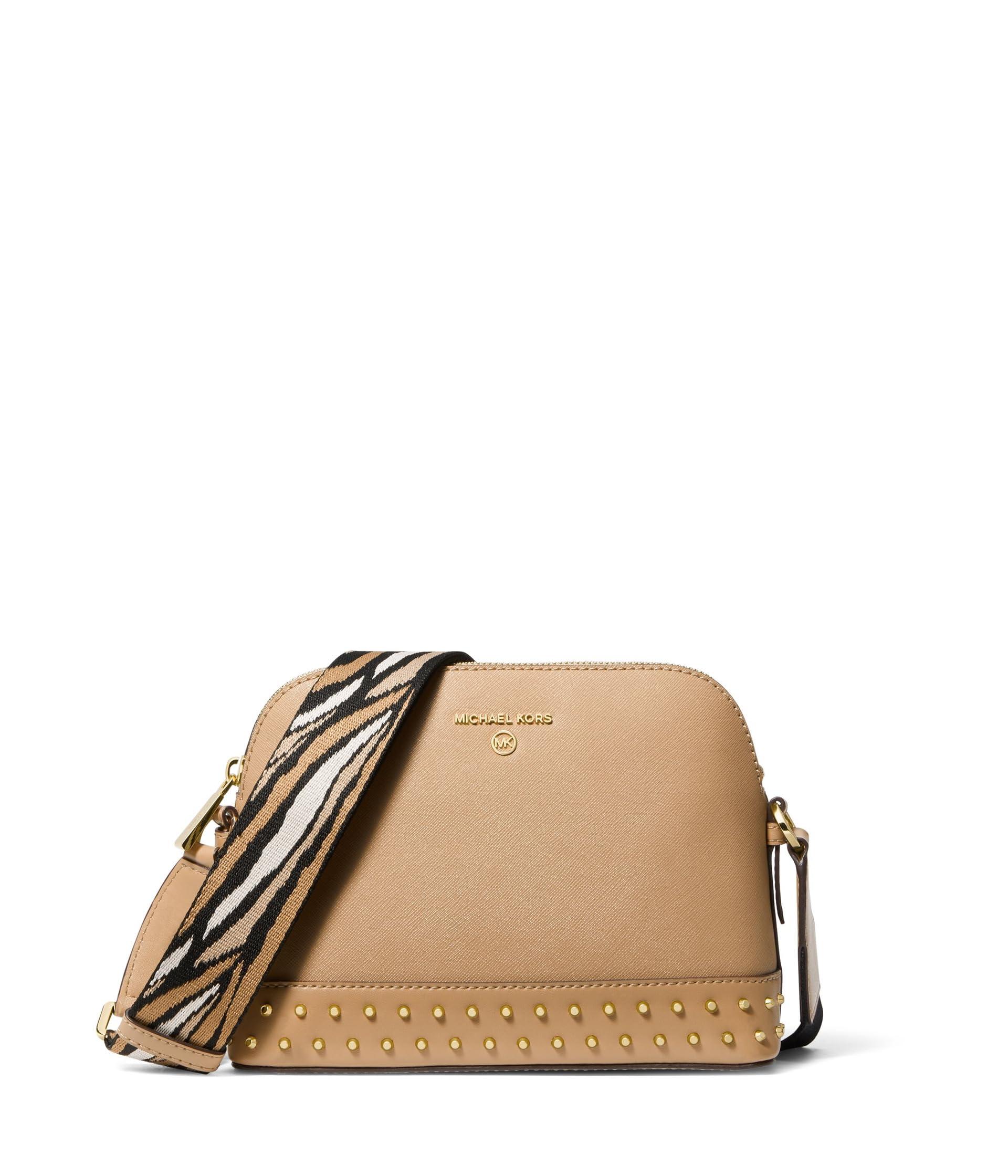 MICHAEL Michael Kors Jet Set Charm Large Dome Crossbody With Web Strap in  Natural | Lyst
