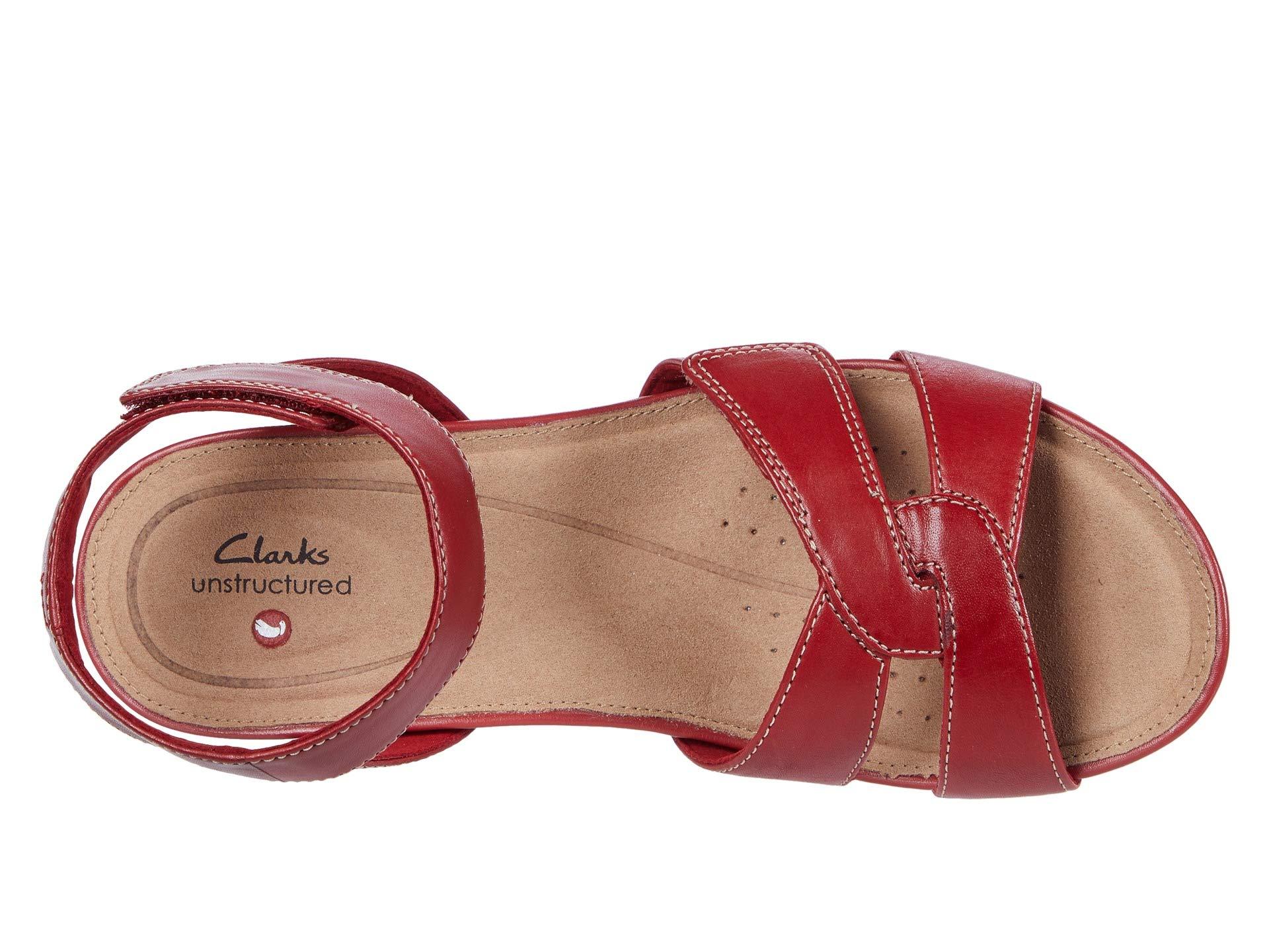 clarks women's un capri strap wedge sandal