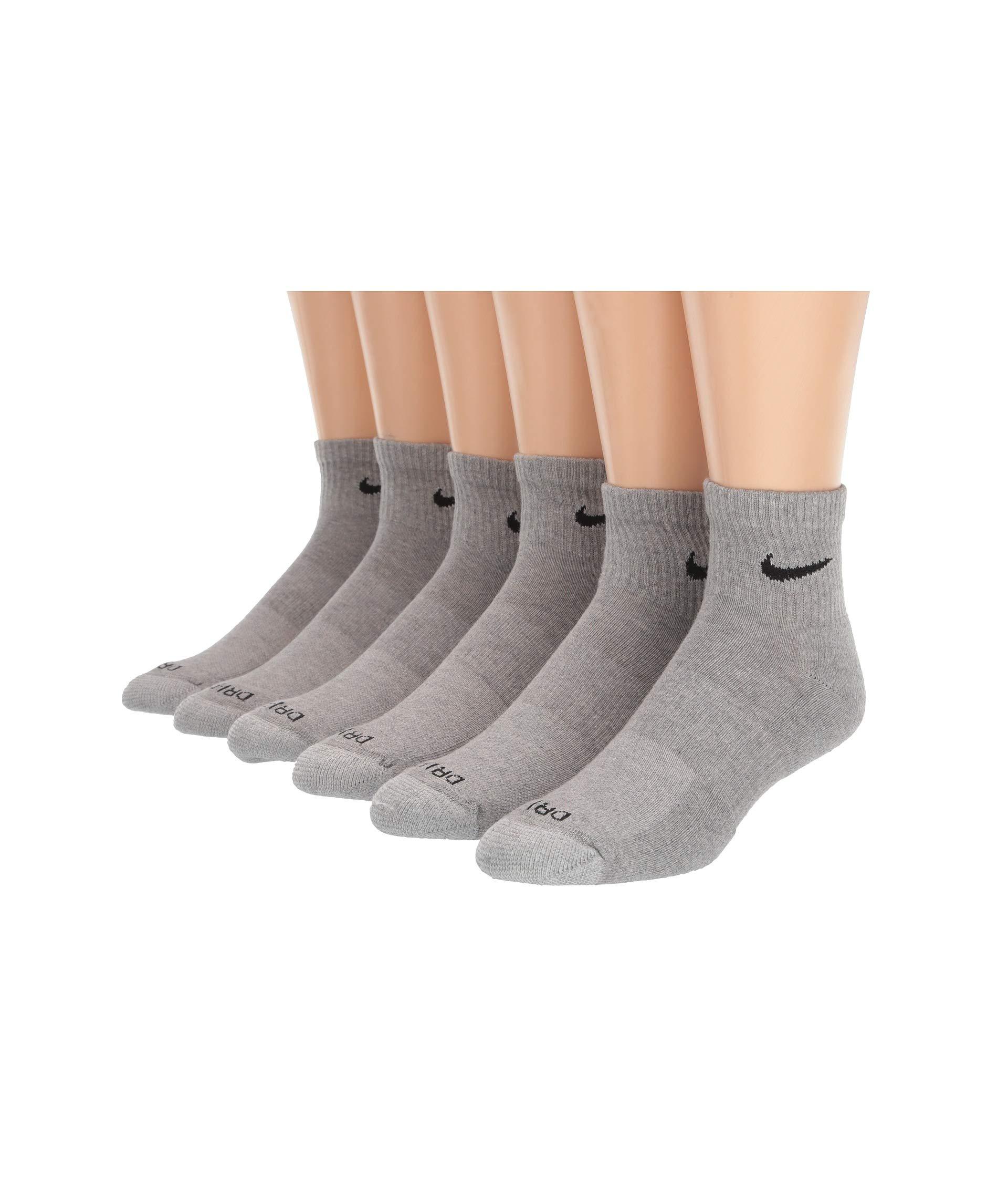 Nike Cotton Everyday Plus Cushion Ankle Socks 6-pair Pack in Gray - Lyst