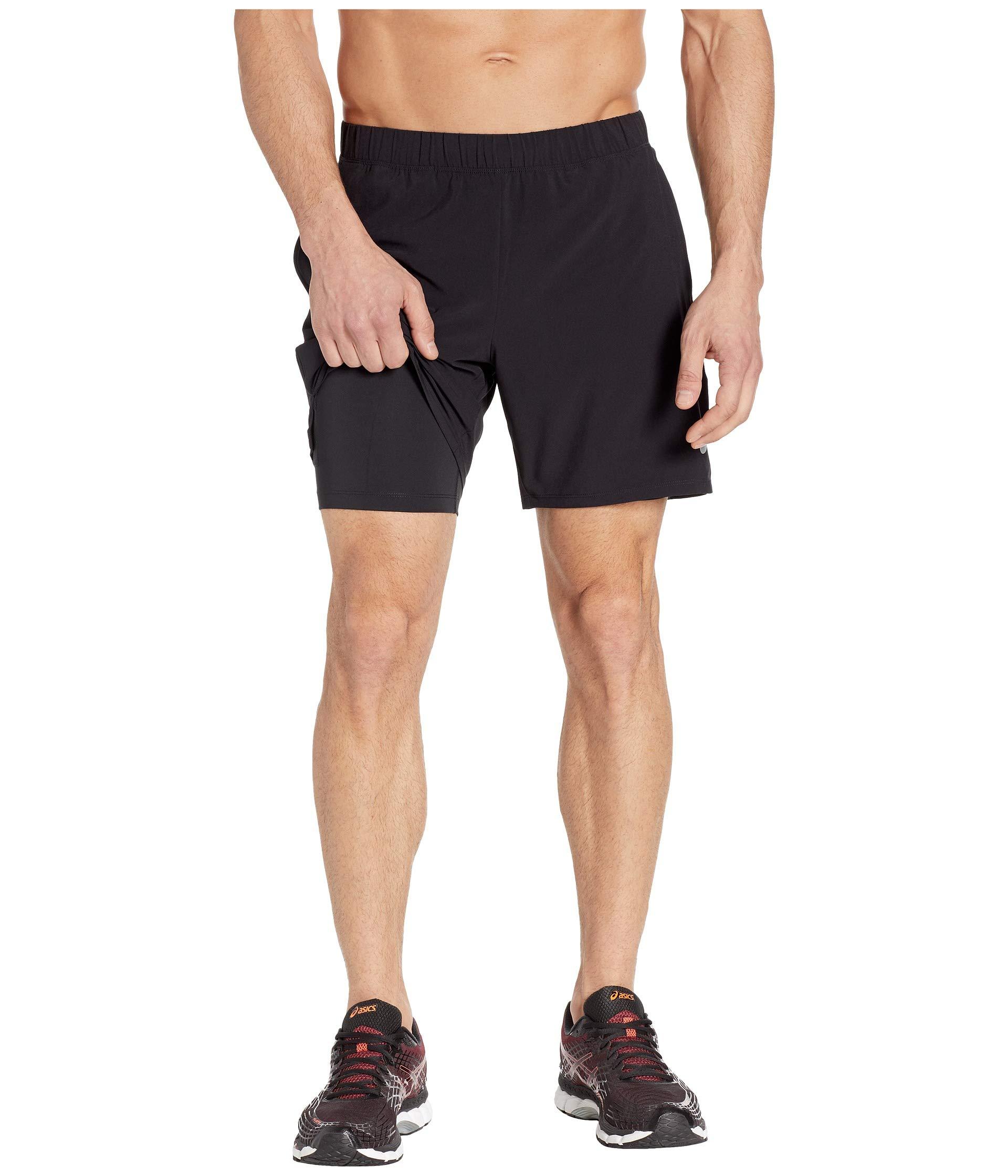 asics 2 in 1 short
