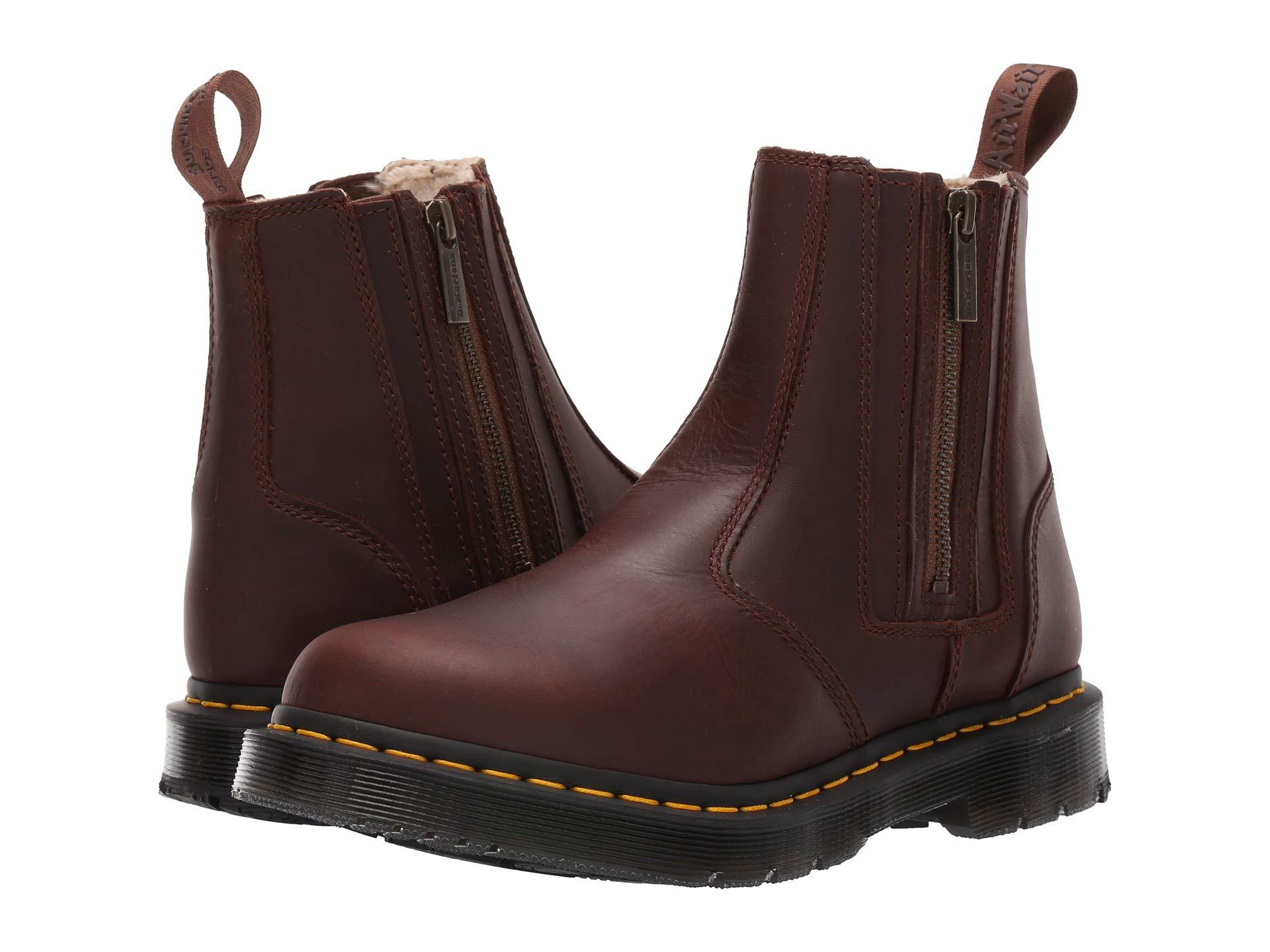 Dr. Martens Suede 2976 Alyson Dm's Wintergrip in Dark Brown (Brown