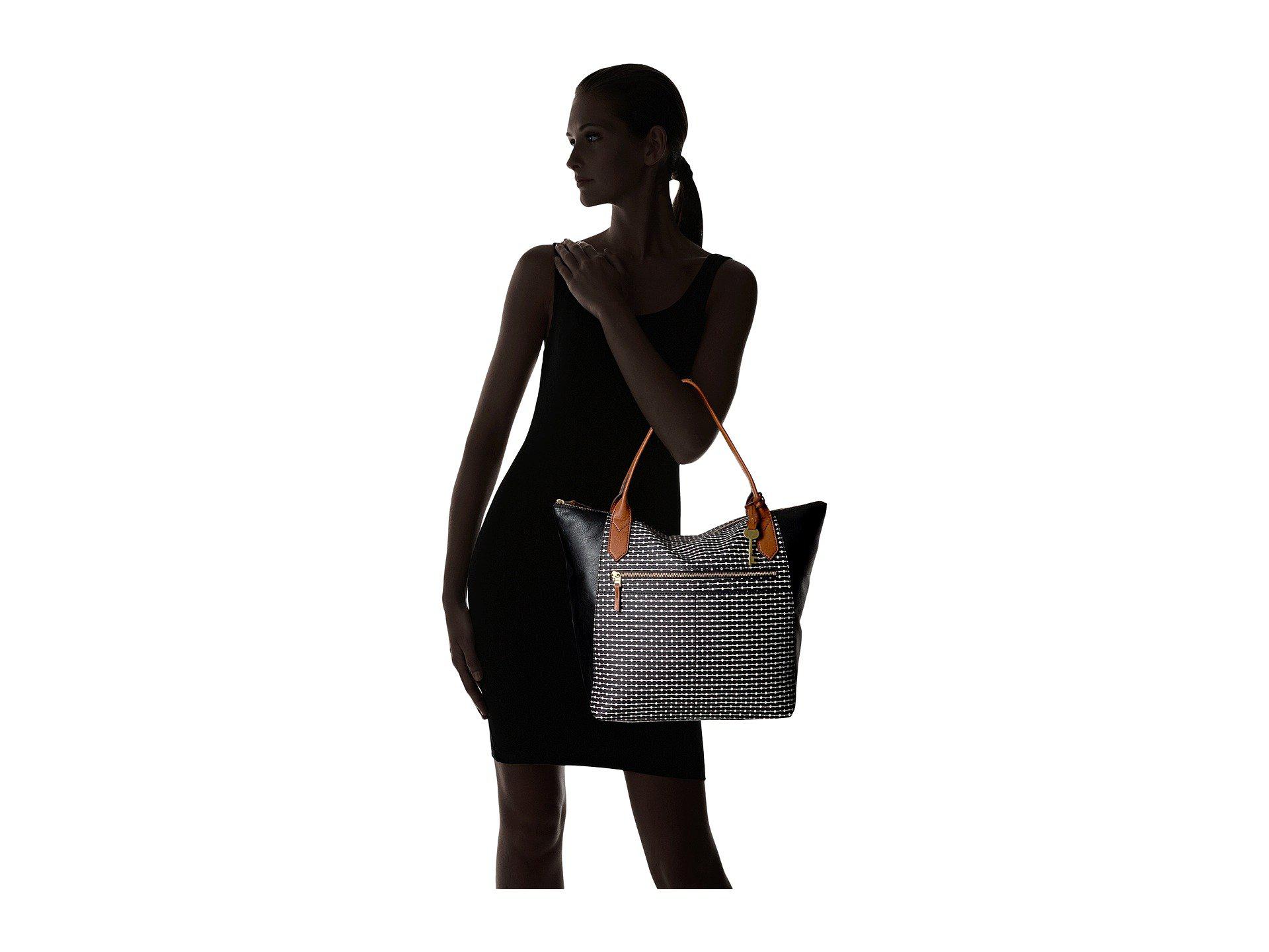 fossil fiona tote