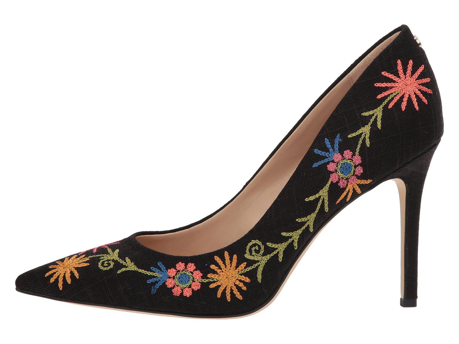 sam edelman embroidered heels