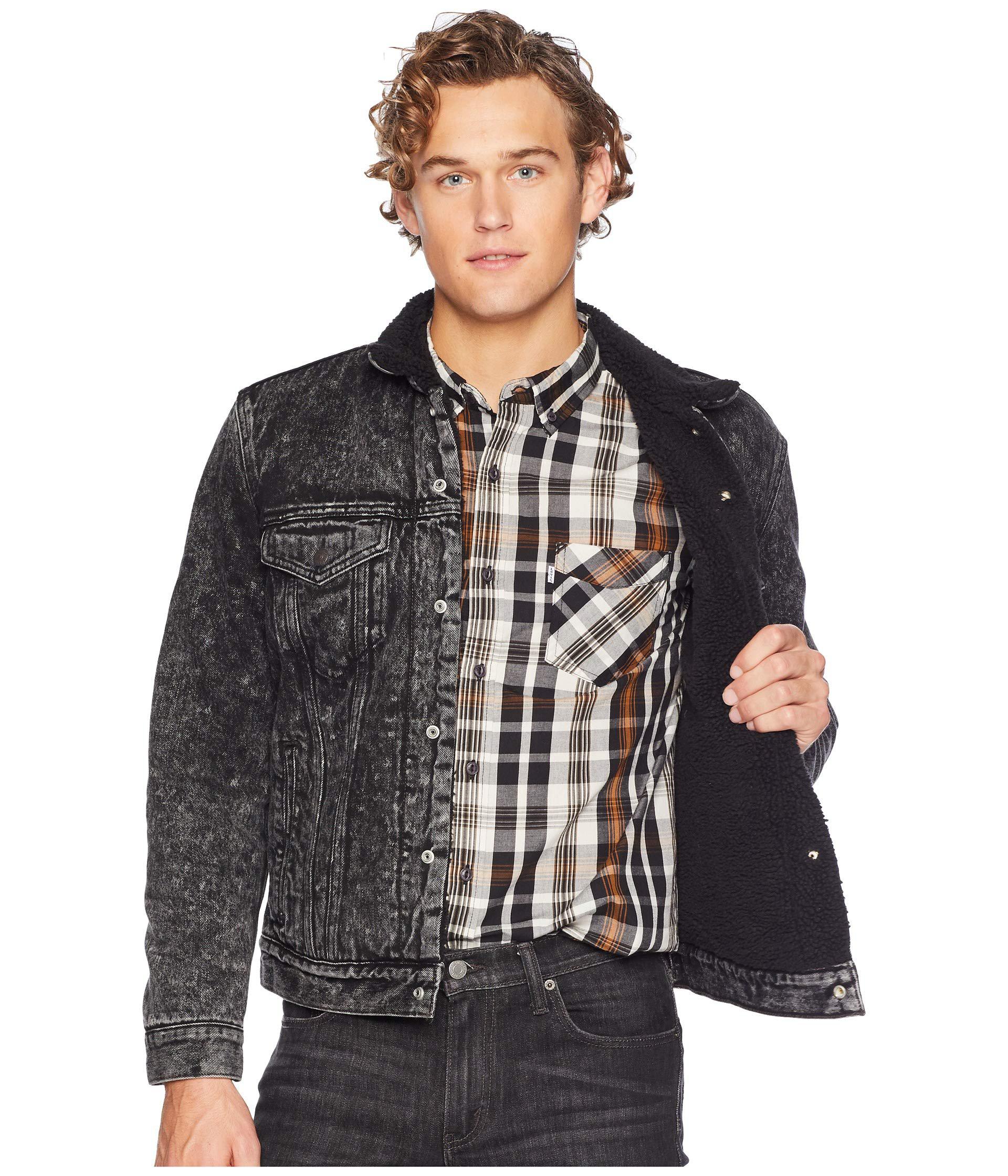 levis sherpa black