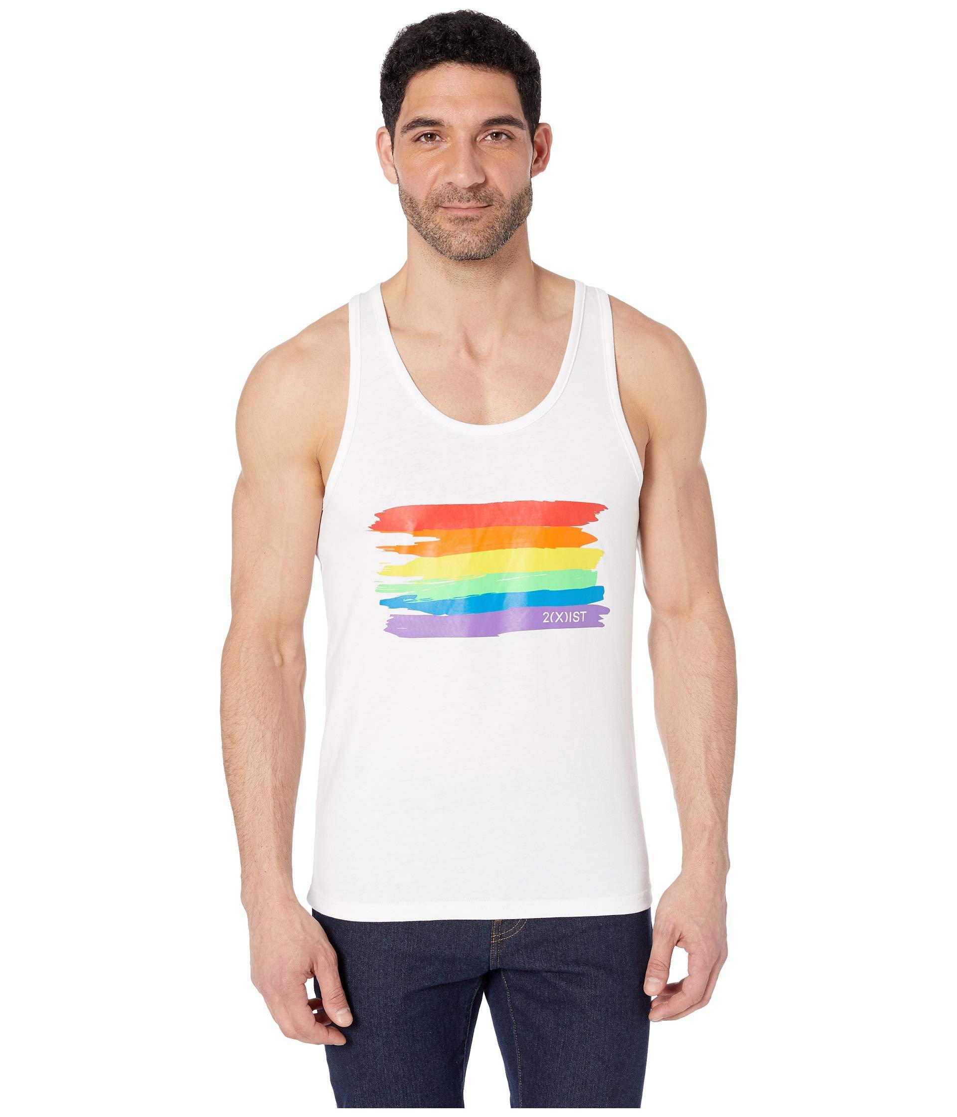 2xist Cotton Pride Tank Top in White for Men - Lyst