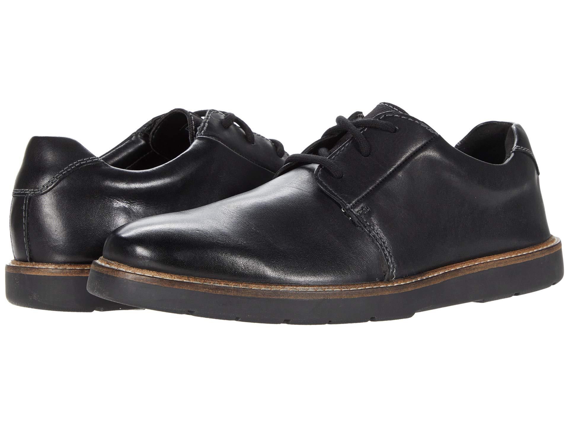 clarks men's grandin plain oxford black