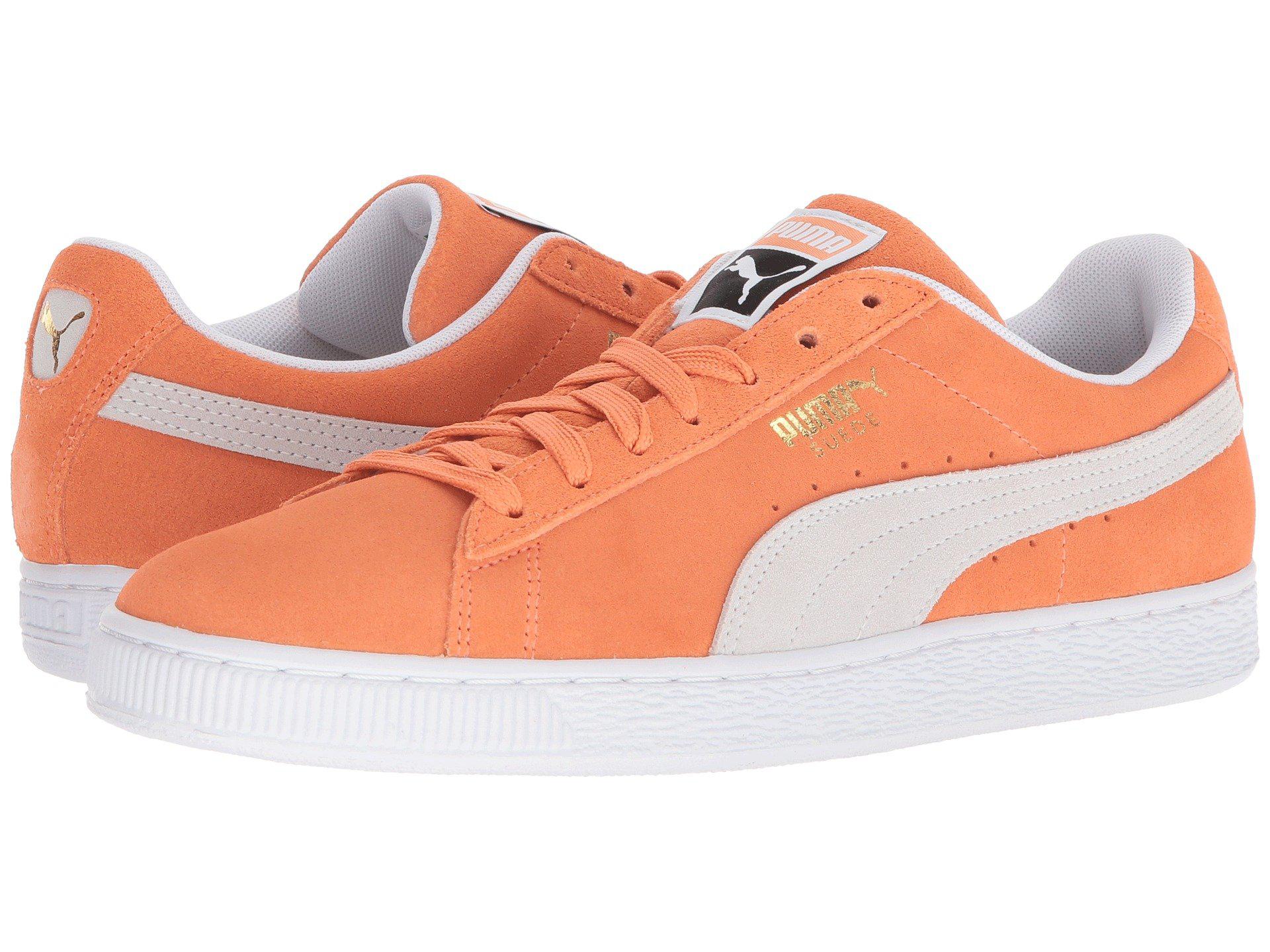 PUMA Suede Classic (melon/ White) Athletic Shoes in Orange - Lyst