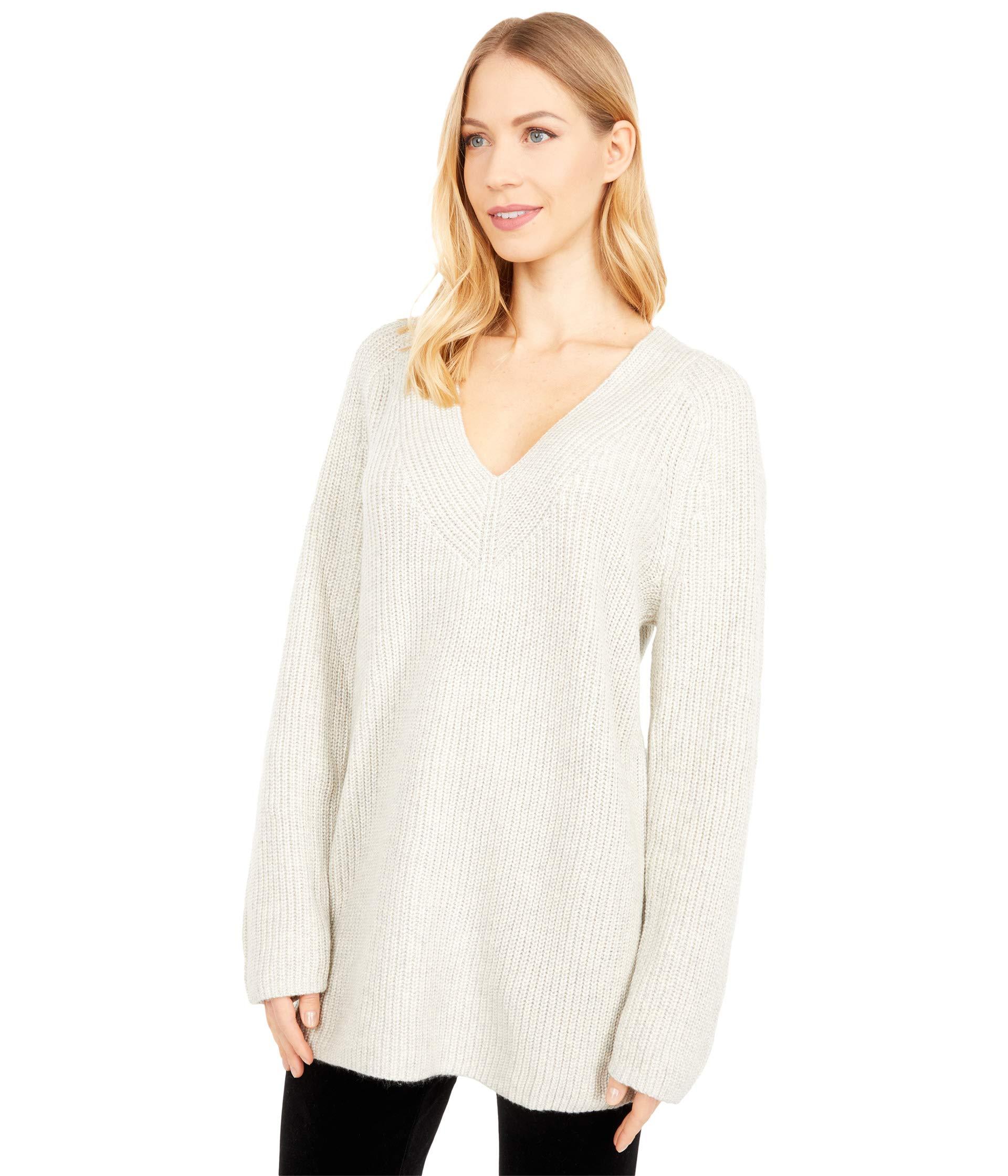lucky brand v neck tunic sweater