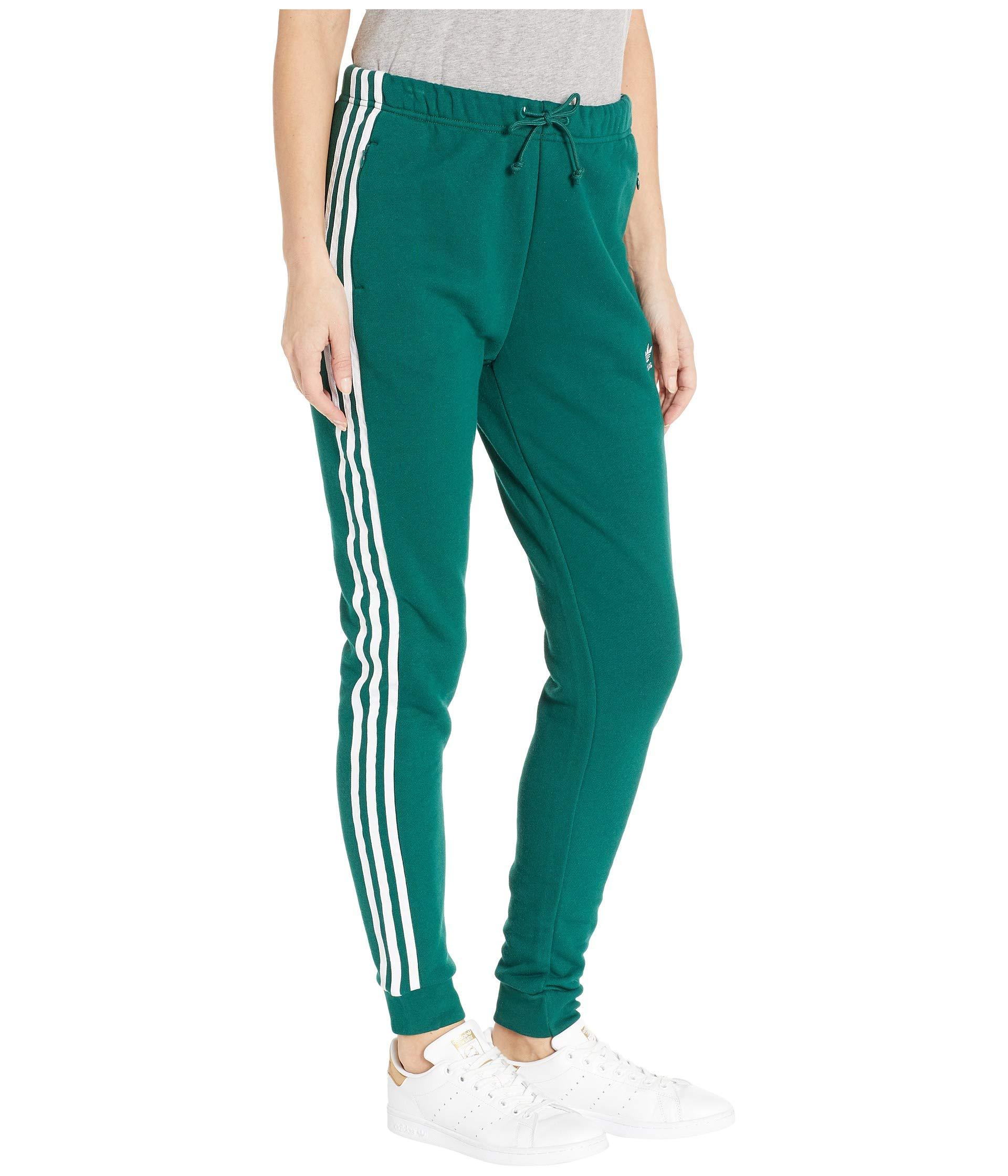 adidas Originals Cotton Regular Cuffed Track Pants (collegiate Green ...