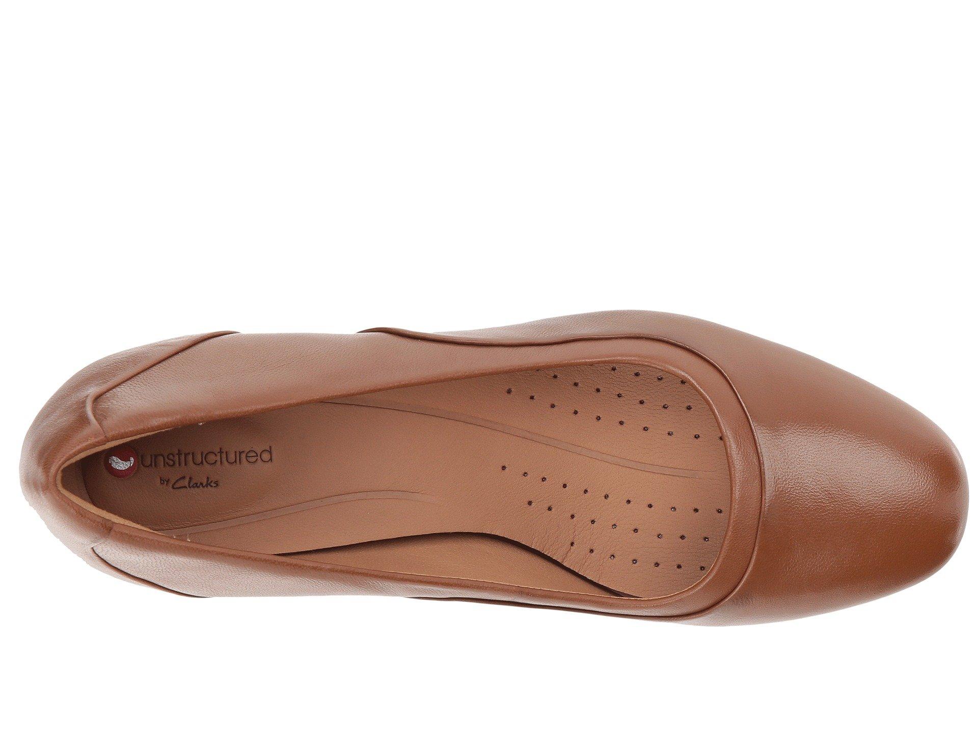Clarks Un Cosmo Step S Pumps Dark Tan Leather 9 W in Brown | Lyst