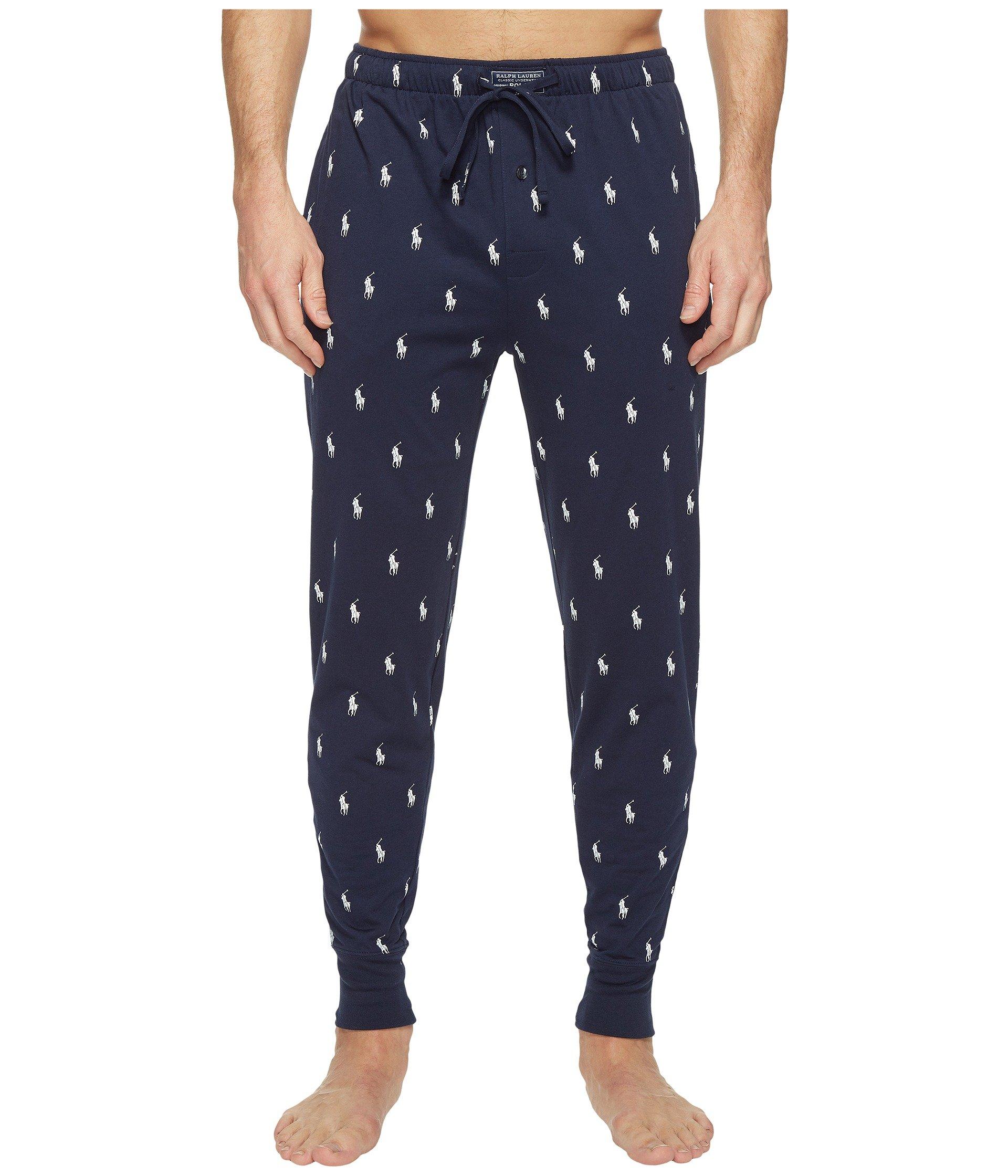 Polo Ralph Lauren Pony Print Pajama Jogger Pants in Blue for Men | Lyst