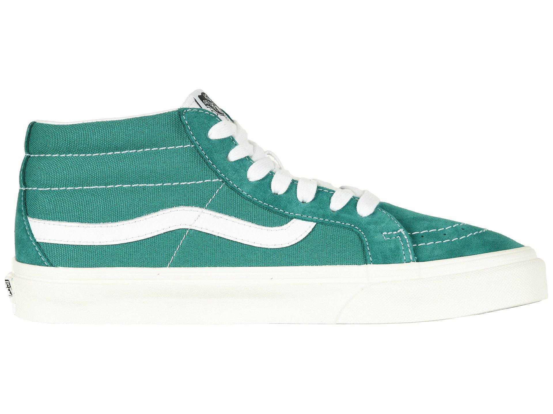 vans mid green
