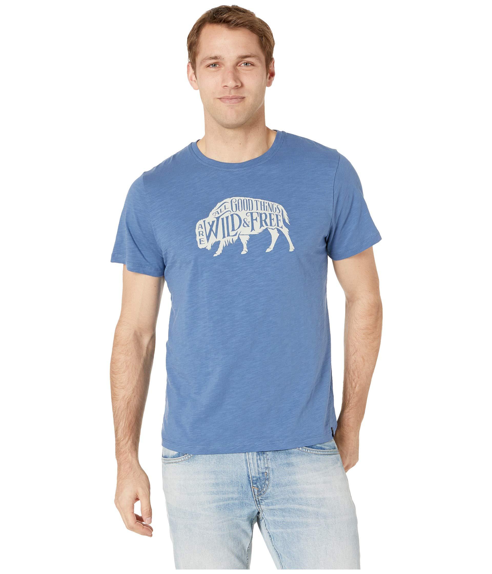 United By Blue Cotton Wild Free Short Sleeve Graphic Tee in Blue for ...