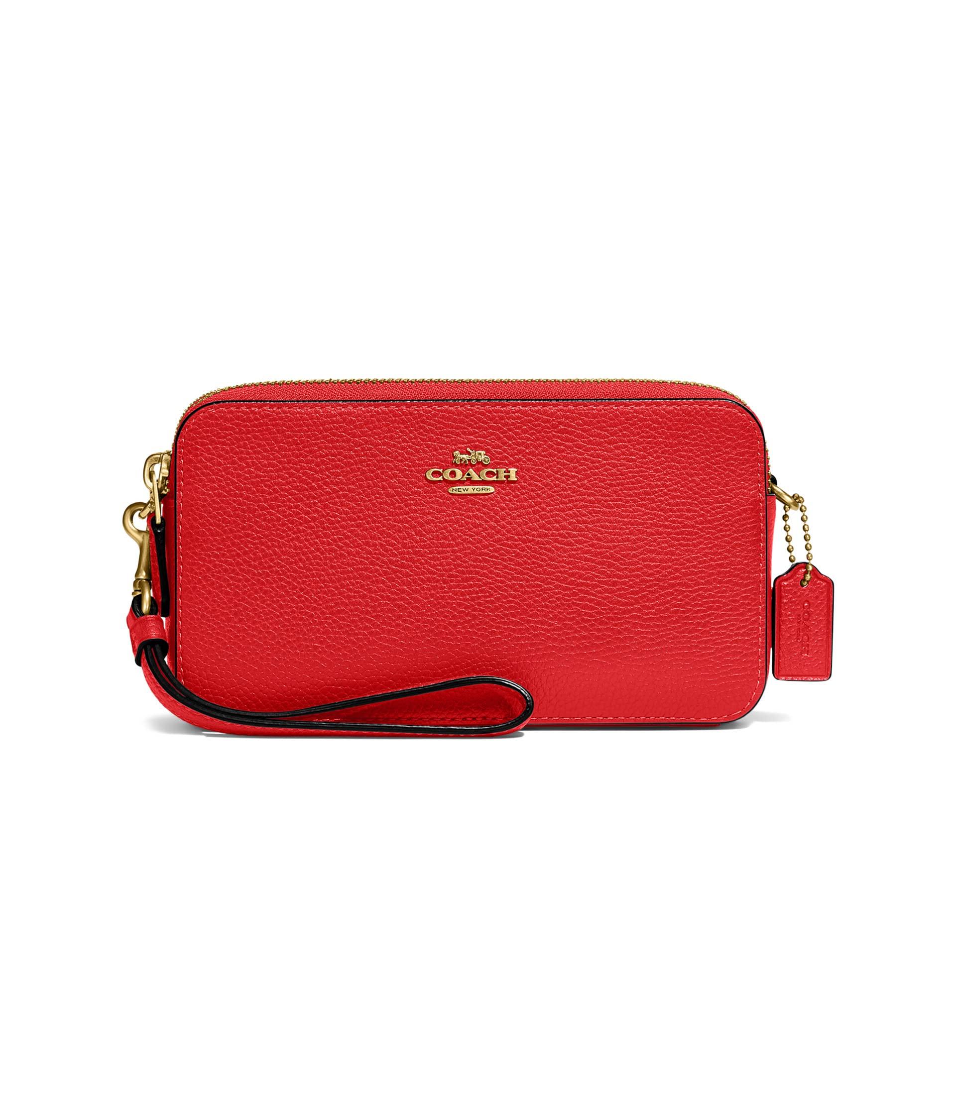 Vintage 1990s red crossbody COACH purse | adjustable strap | red COACH bag  | Able Shoppe | coach handbag | coach purse