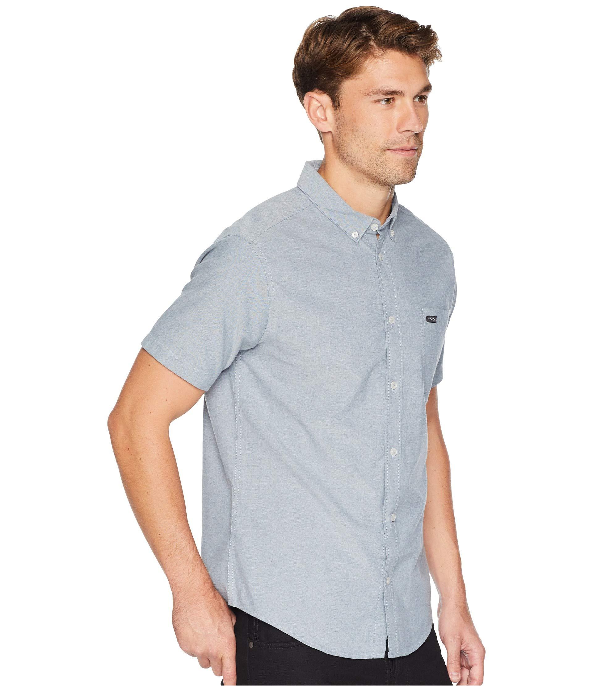 RVCA Boys Big Barrow Short Sleeve Woven Shirt
