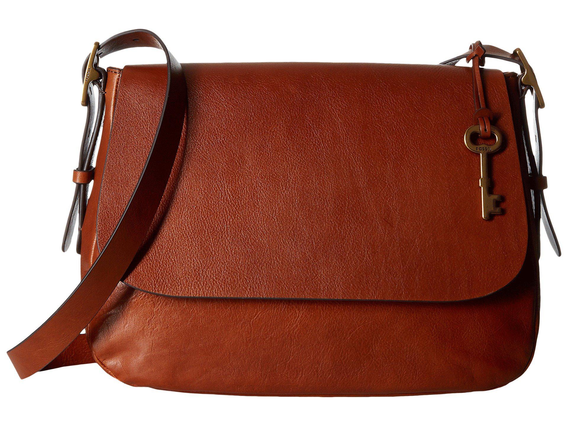 Fossil Harper Eco-leather Large Flap Crossbody Purse Handbag in ...