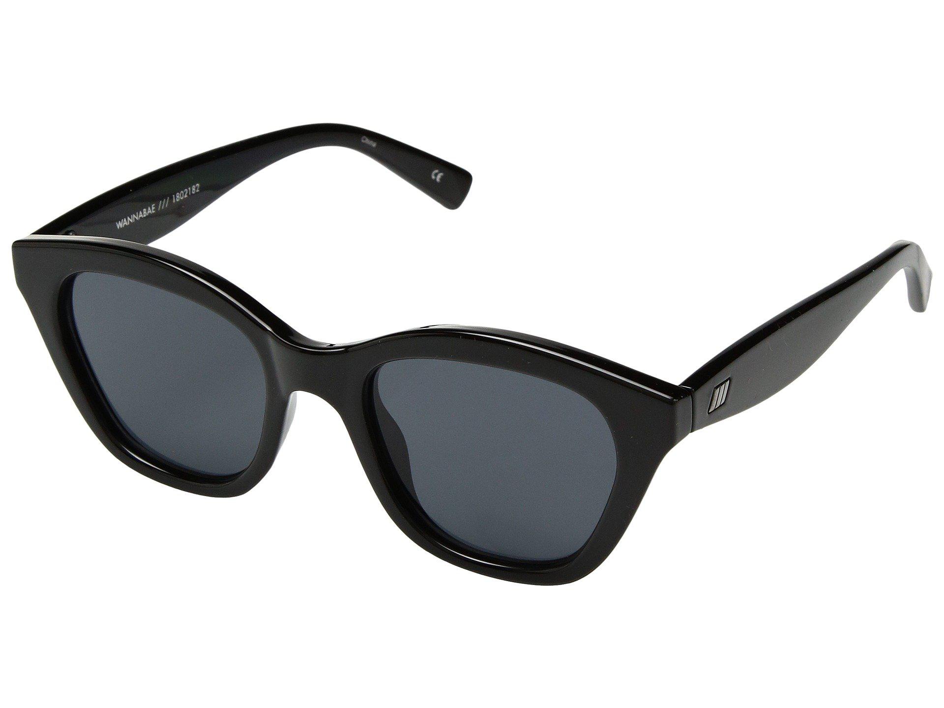 Le Specs Wannabae (black/smoke Mono) Fashion Sunglasses - Lyst