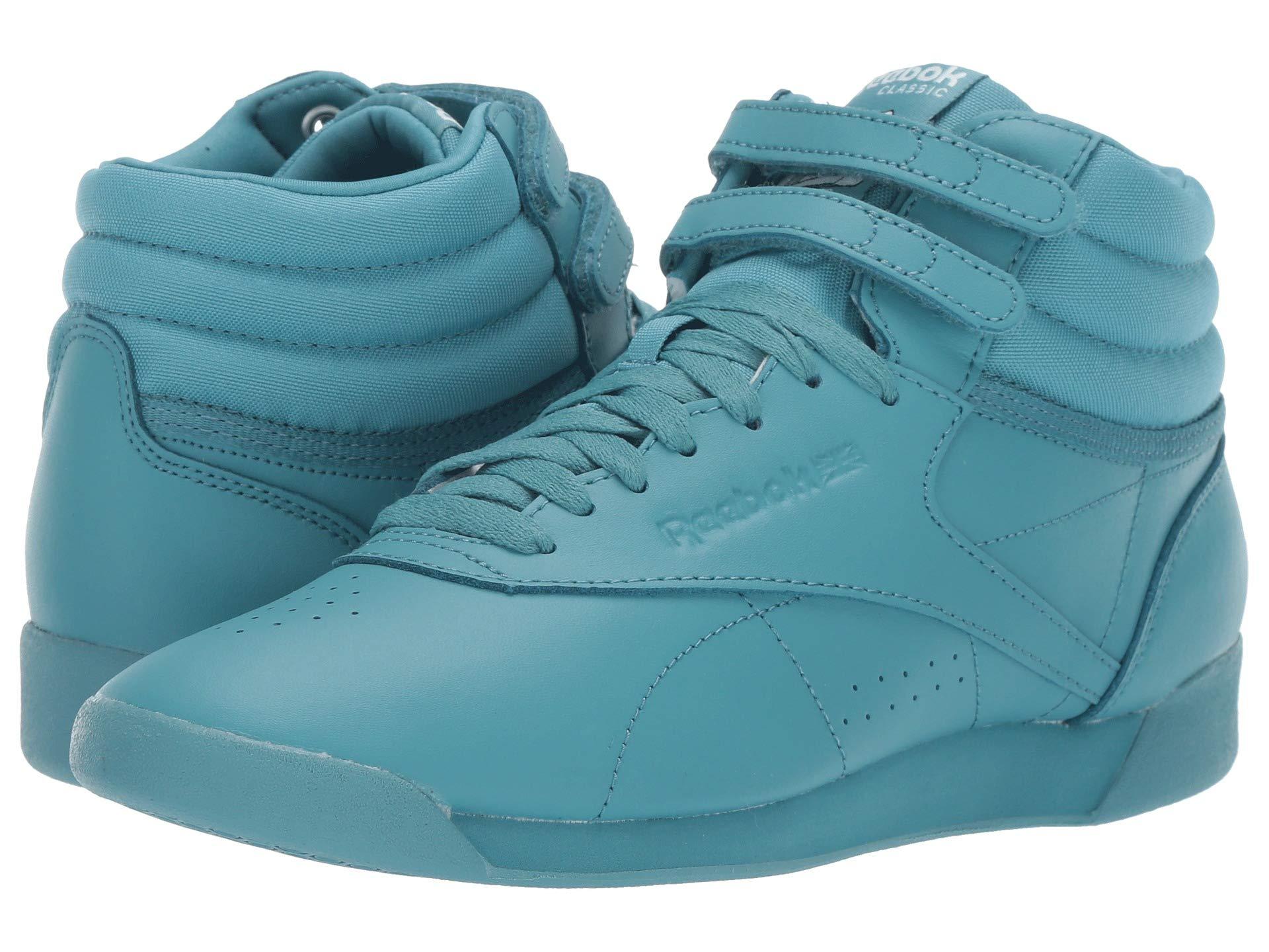 Lyst - Reebok Freestyle Hi (icons Mineral Mist/white) Women's Classic ...