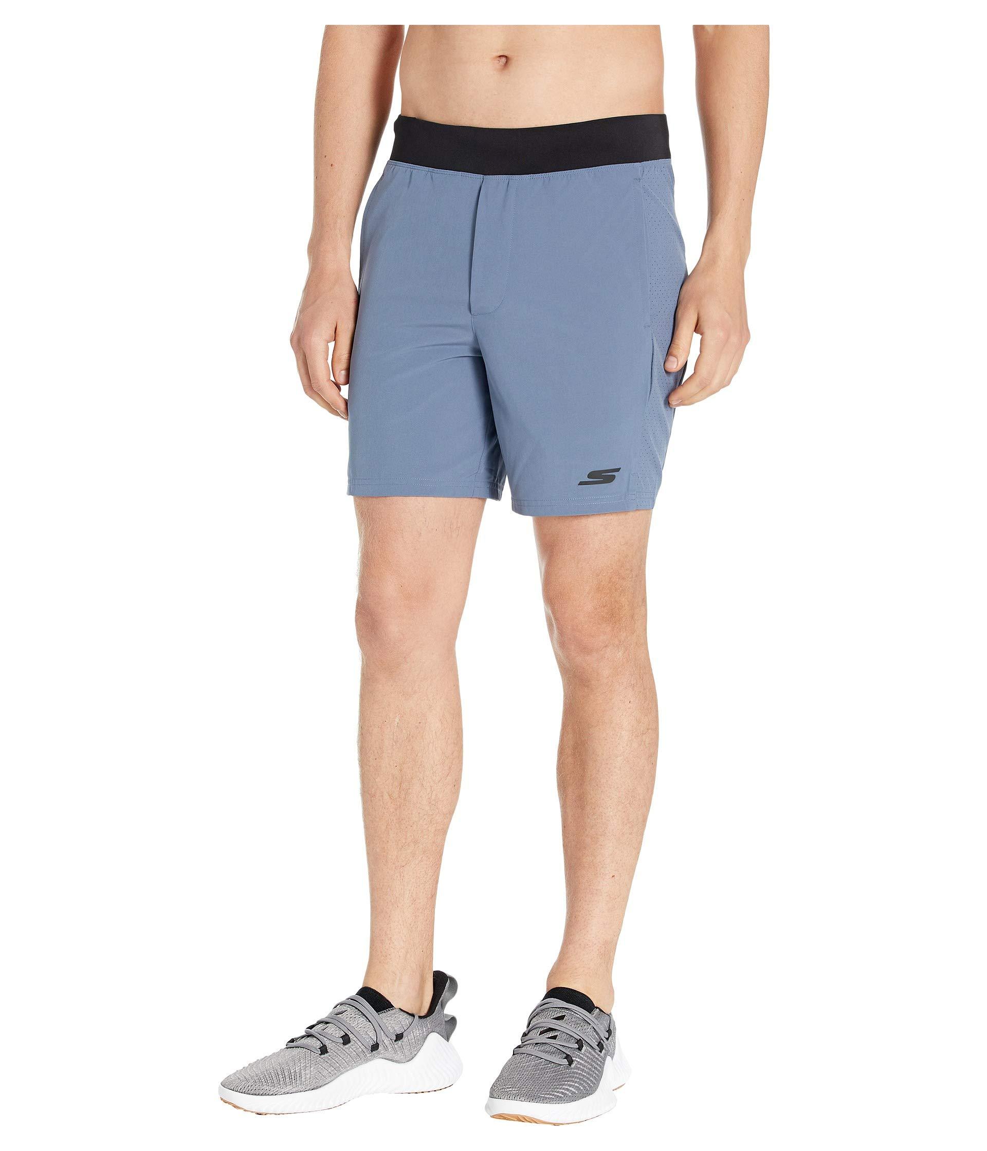 skechers shorts blue