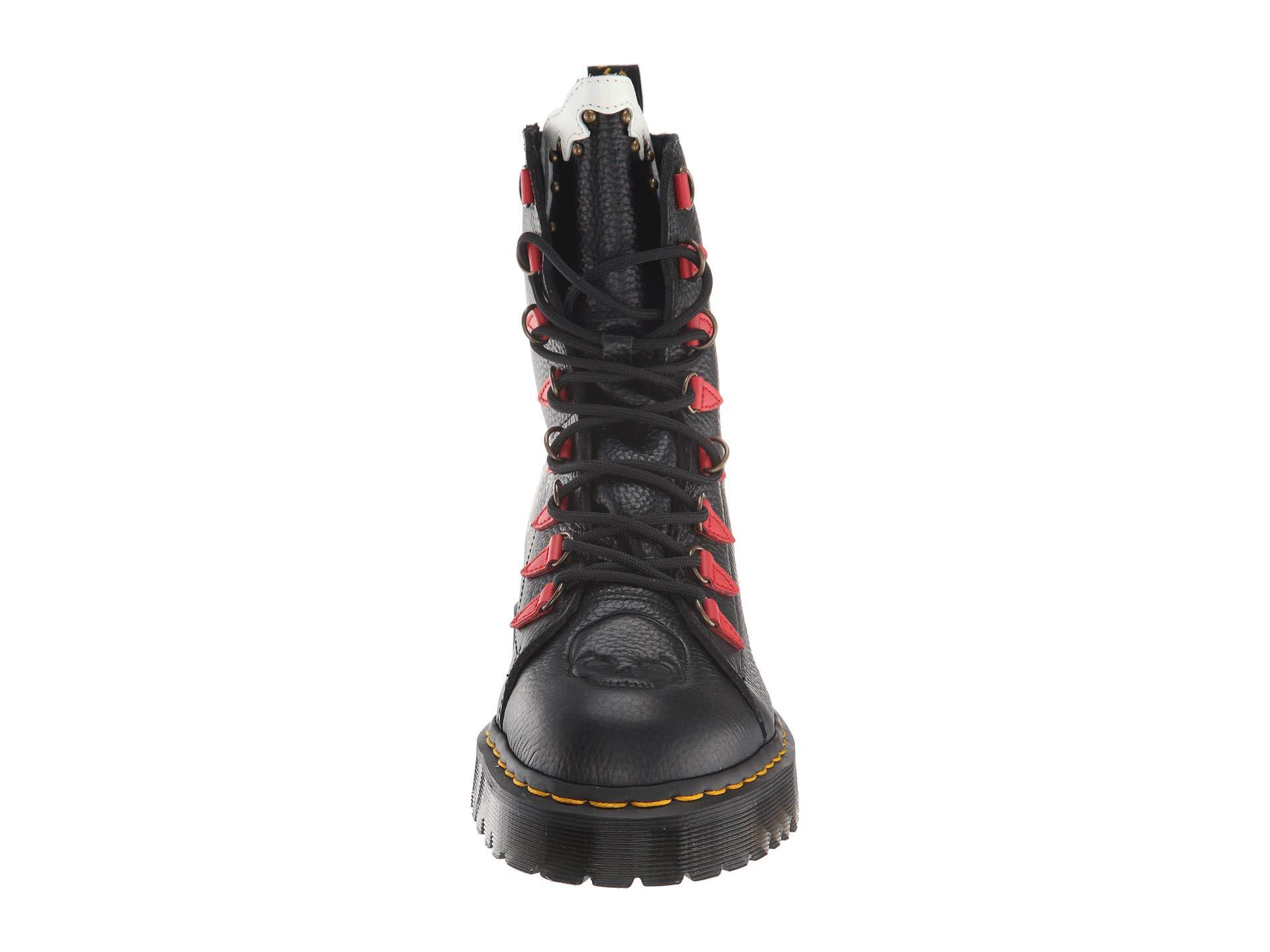 Dr. Martens Lace Nyberg Core Bex (black Aunt Sally/white Smooth/burnt Red  Smooth/black Smooth) Boots | Lyst