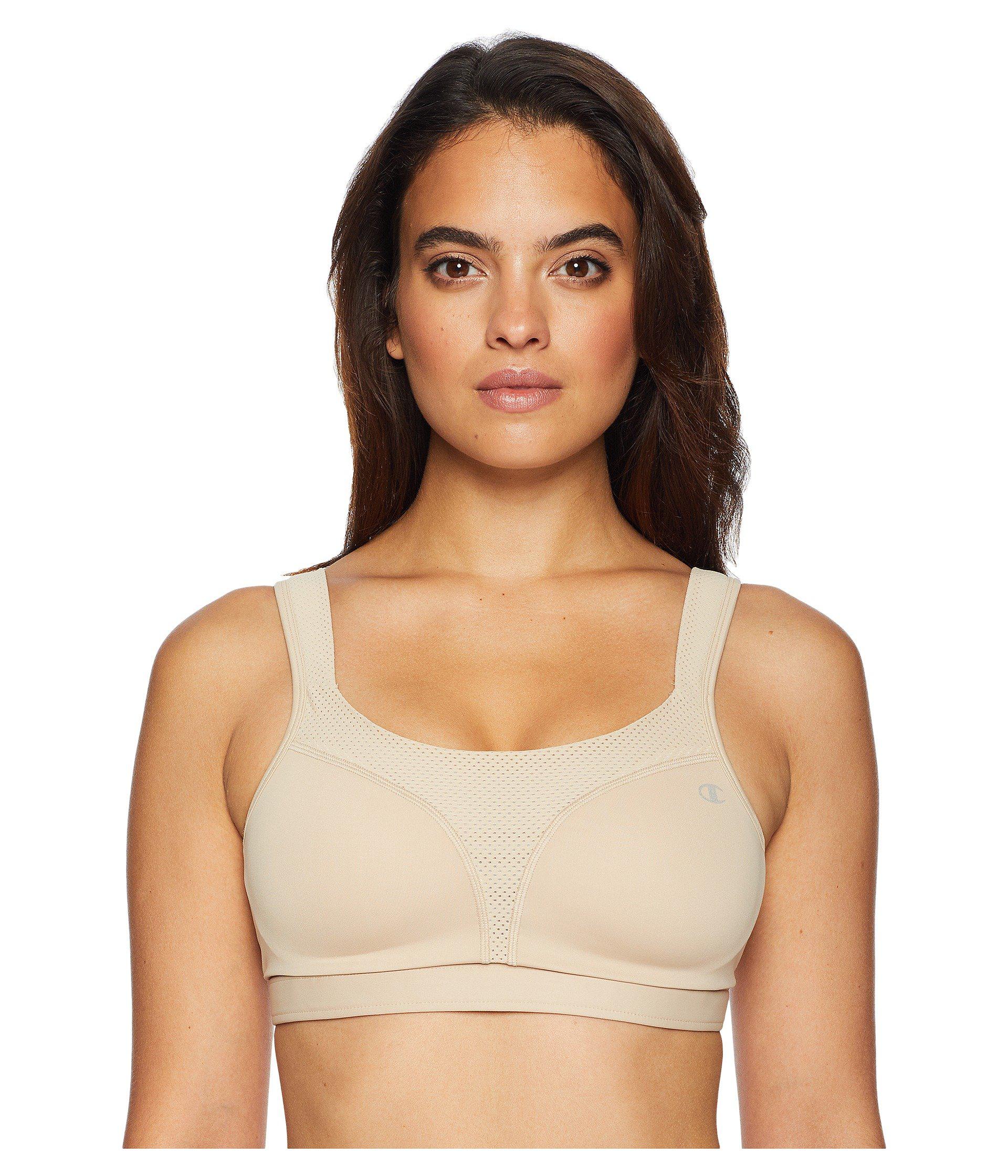 Lyst Champion Spot Comfort Full Support Sports Bra In Natural