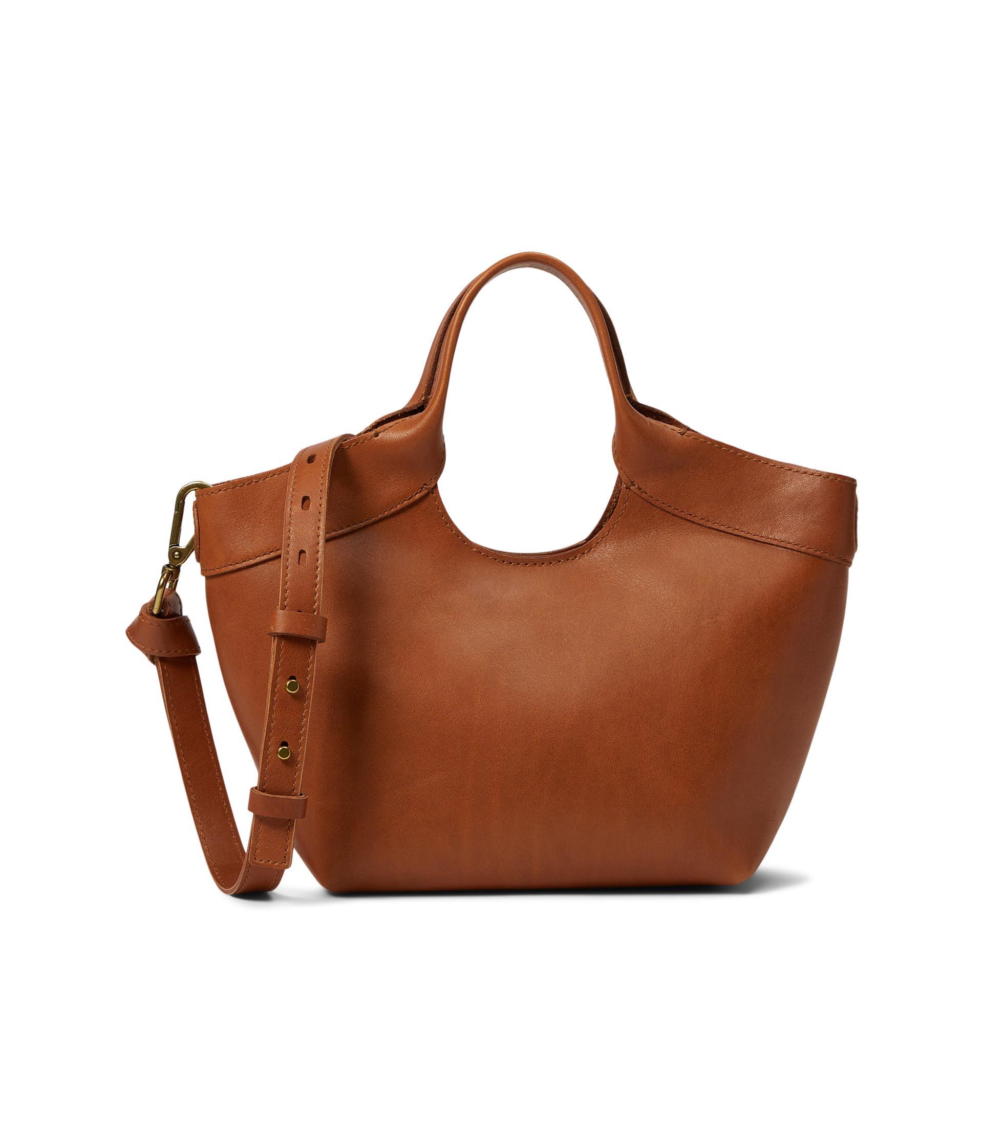Madewell The Mini Sydney Cutout Tote In Leather in Brown | Lyst