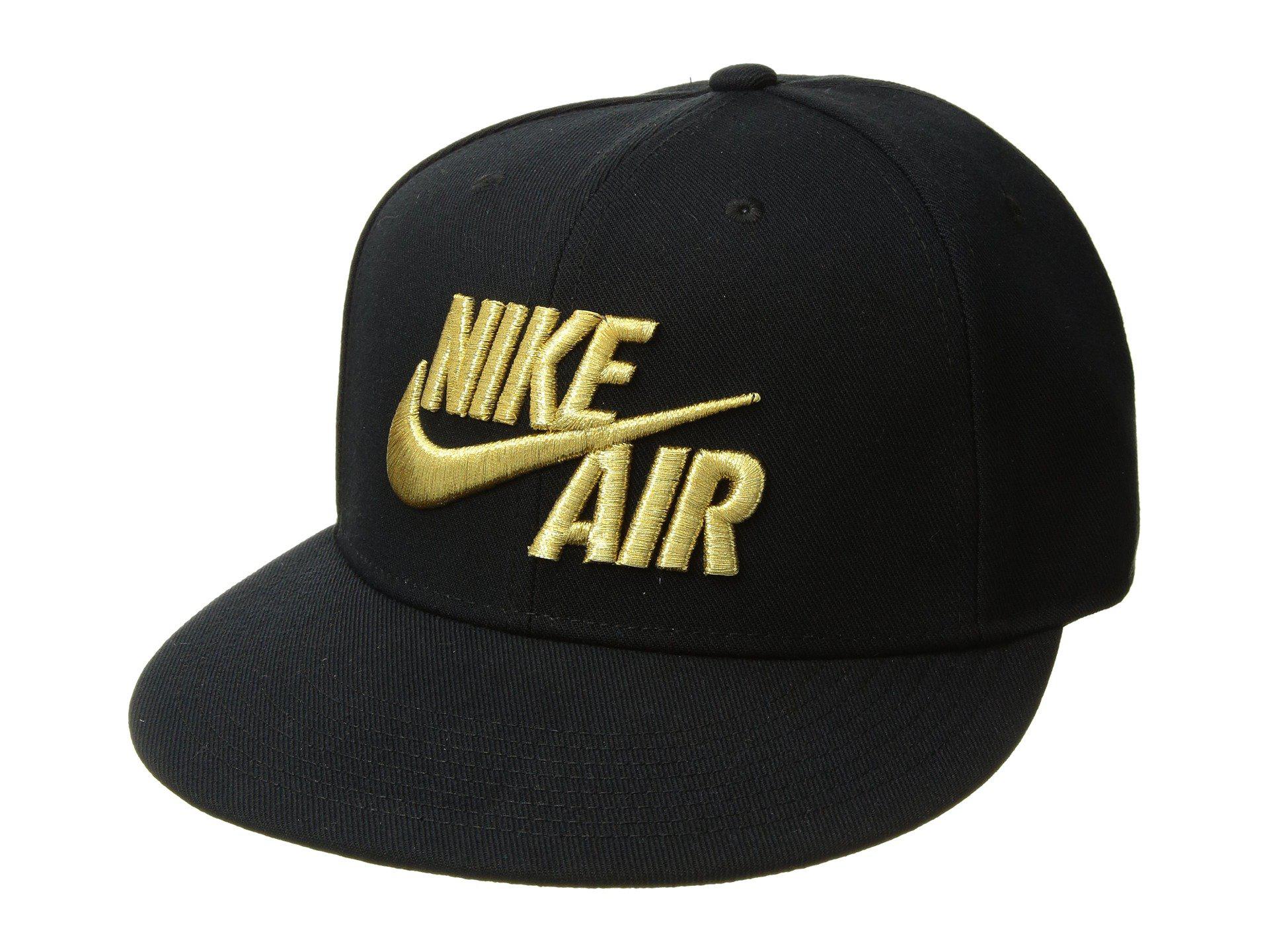 Nike Synthetic Air True Cap Classic (black/black/metallic Gold) Caps for  Men | Lyst