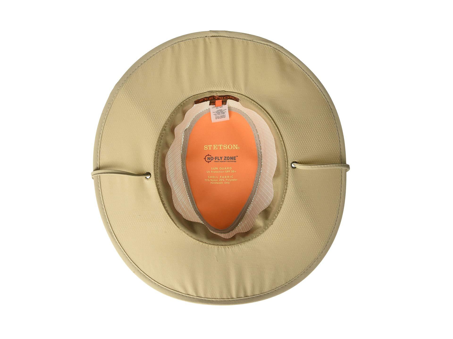 stetson mesh covered safari with chin cord