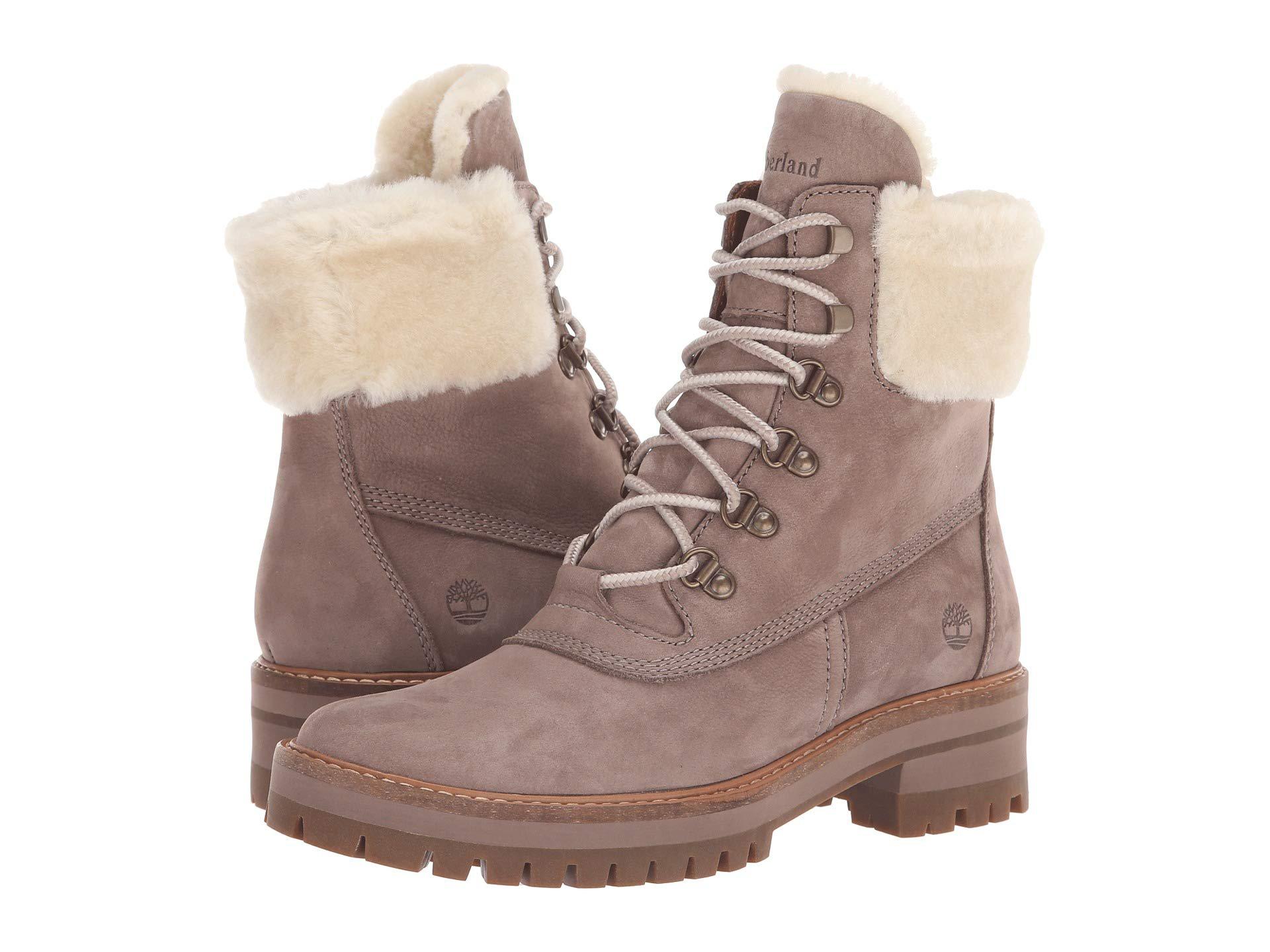 timberland shearling lined boots