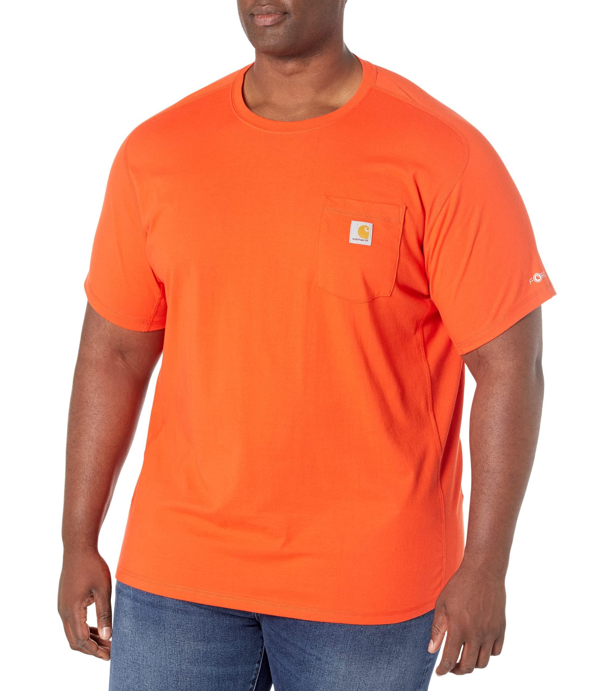 Carhartt Force Relaxed Fit Midweight Short Sleeve Pocket Tee in Orange for  Men | Lyst