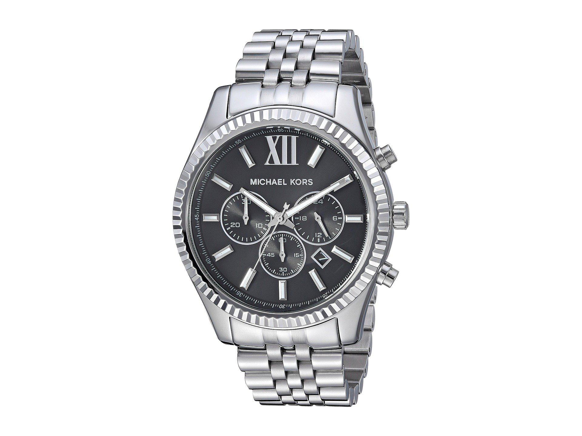 Michael Kors Mk8602 - Lexington (silver) Watches in Metallic for Men - Lyst
