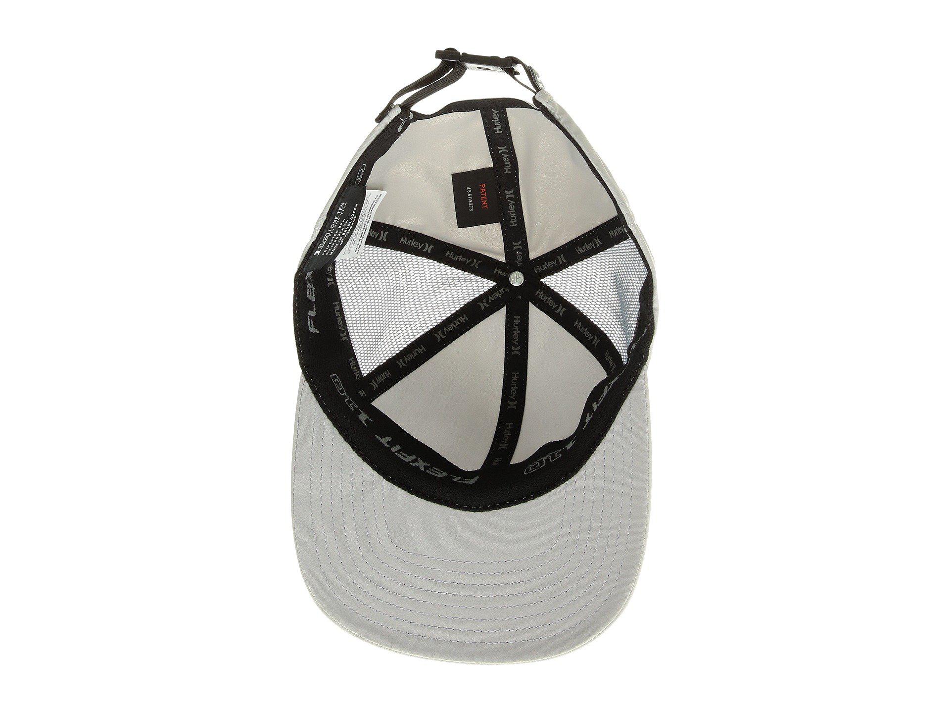 Wolf Grey Hurley Men/'s Layback Hat Cap